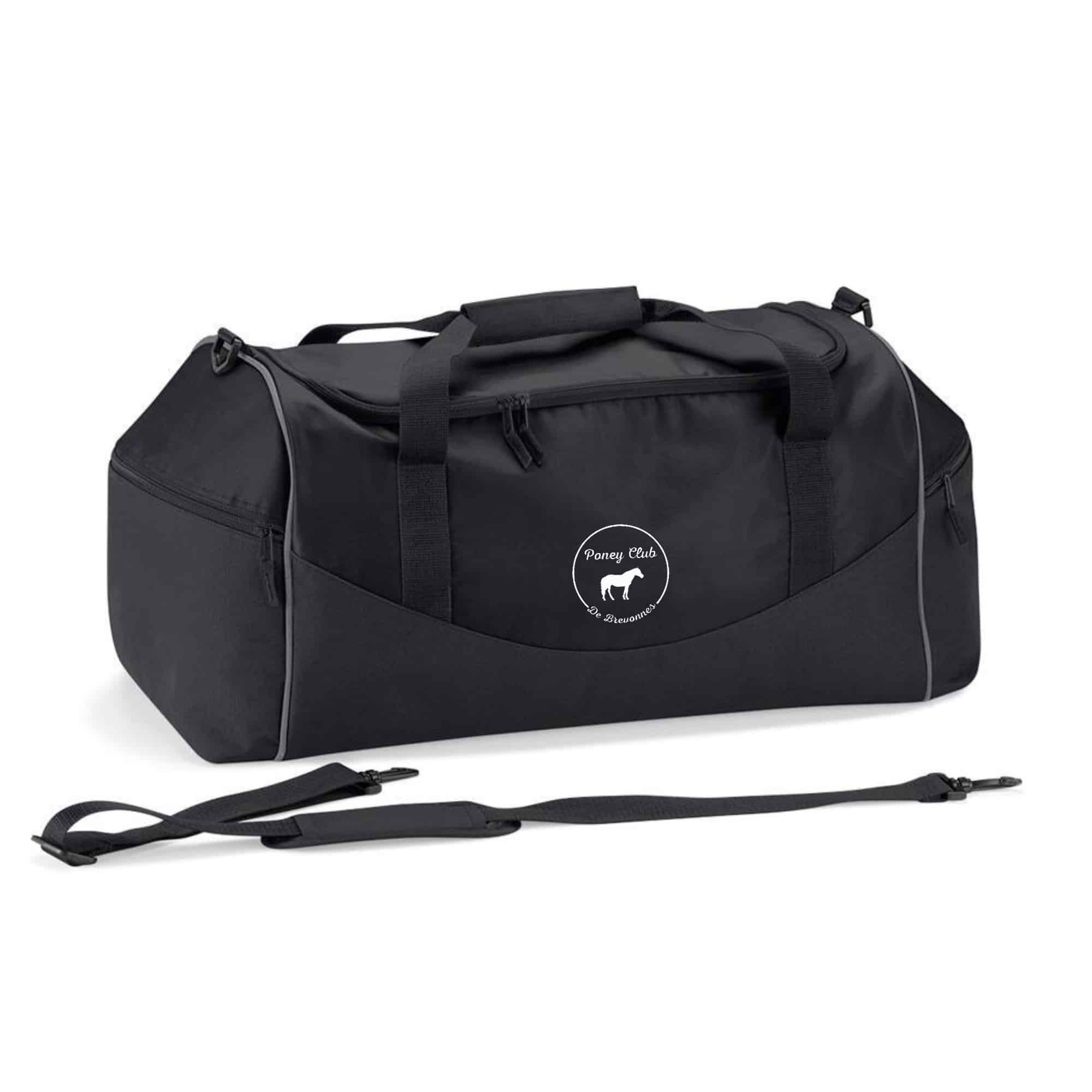 SAC DE SPORT - Poney Club De Brevonnes - Noir - QD70S