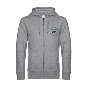 SWEAT ZIPPÉ (enfant) - Poney Club De Brevonnes - Gris chiné - K455