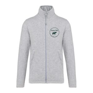 Veste micropolaire zippée (enfant) – Poney Club De Brevonnes - Gris chiné – K920