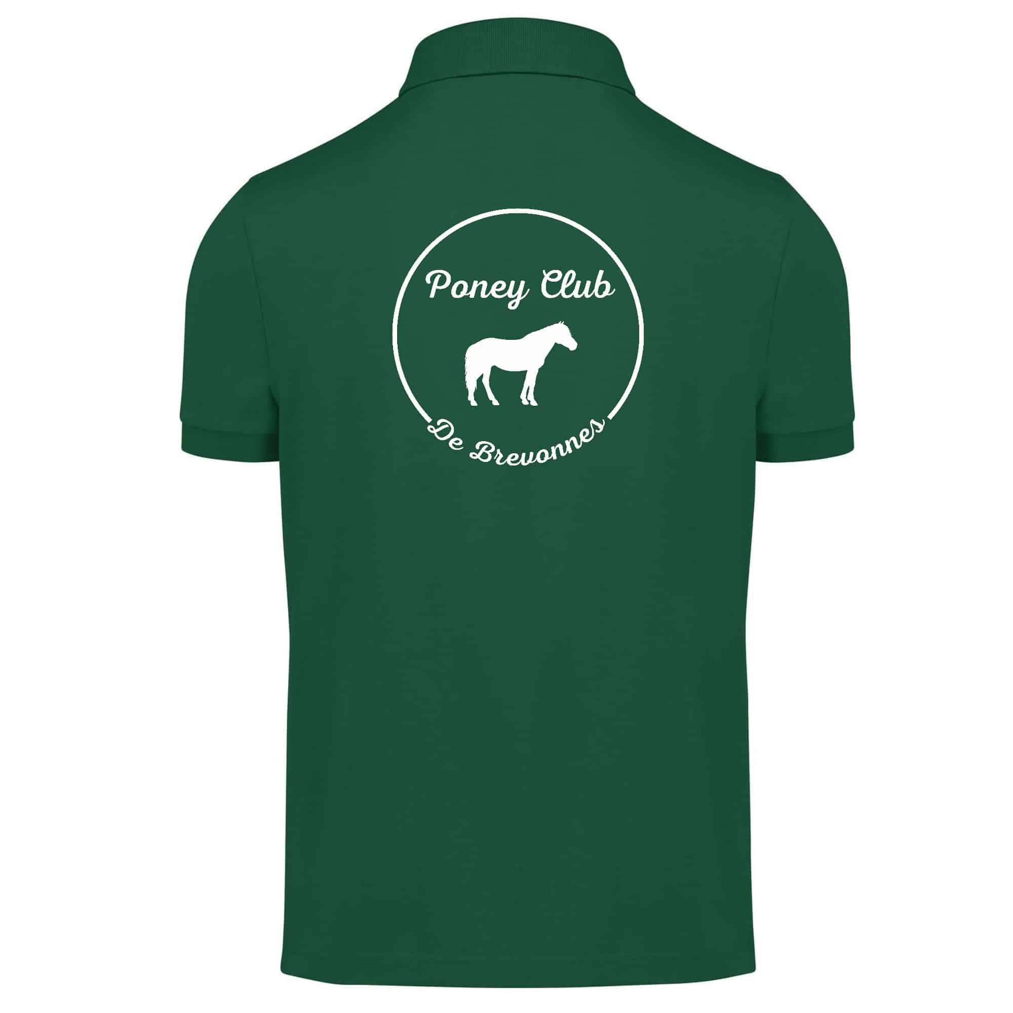 POLO (homme) - Poney Club De Brevonnes - Vert foret - BCID1 – Image 3