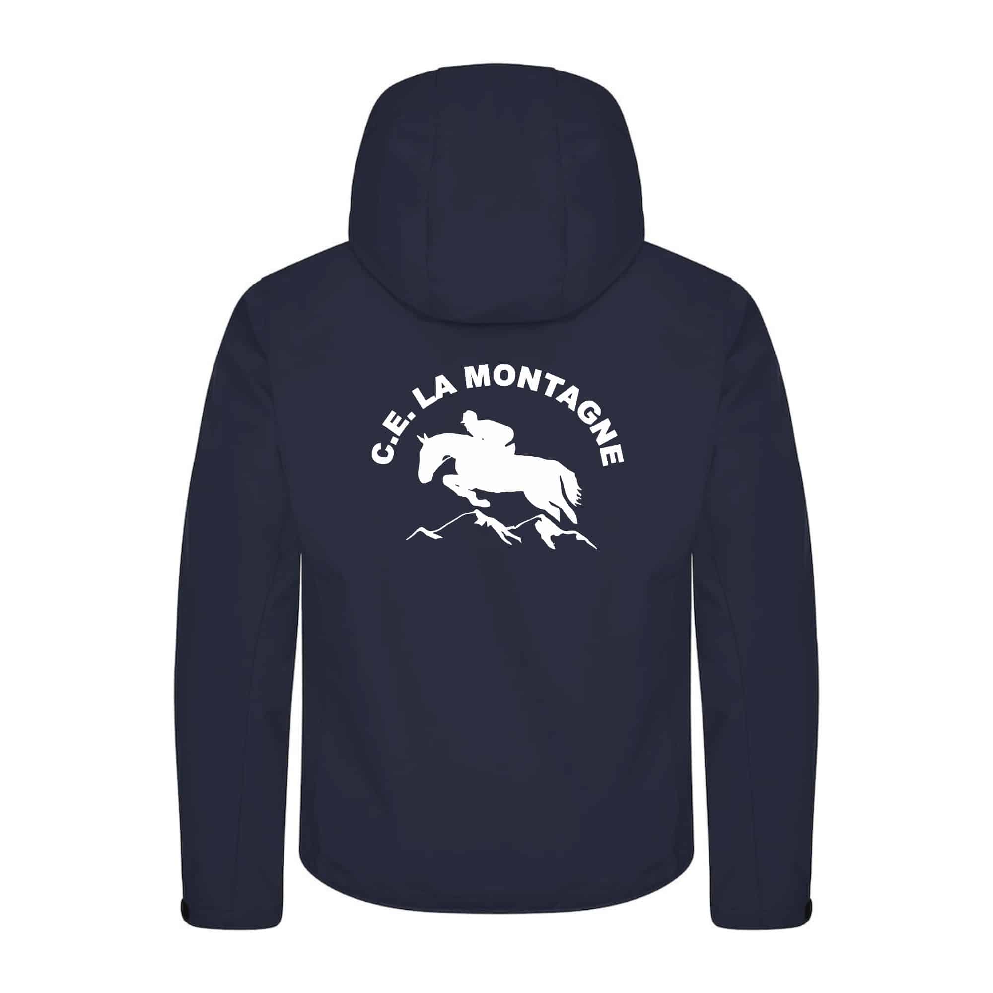 SOFTSHELL "Classic" (homme) - Centre Equestre La Montagne - Navy - 0200912 – Image 3