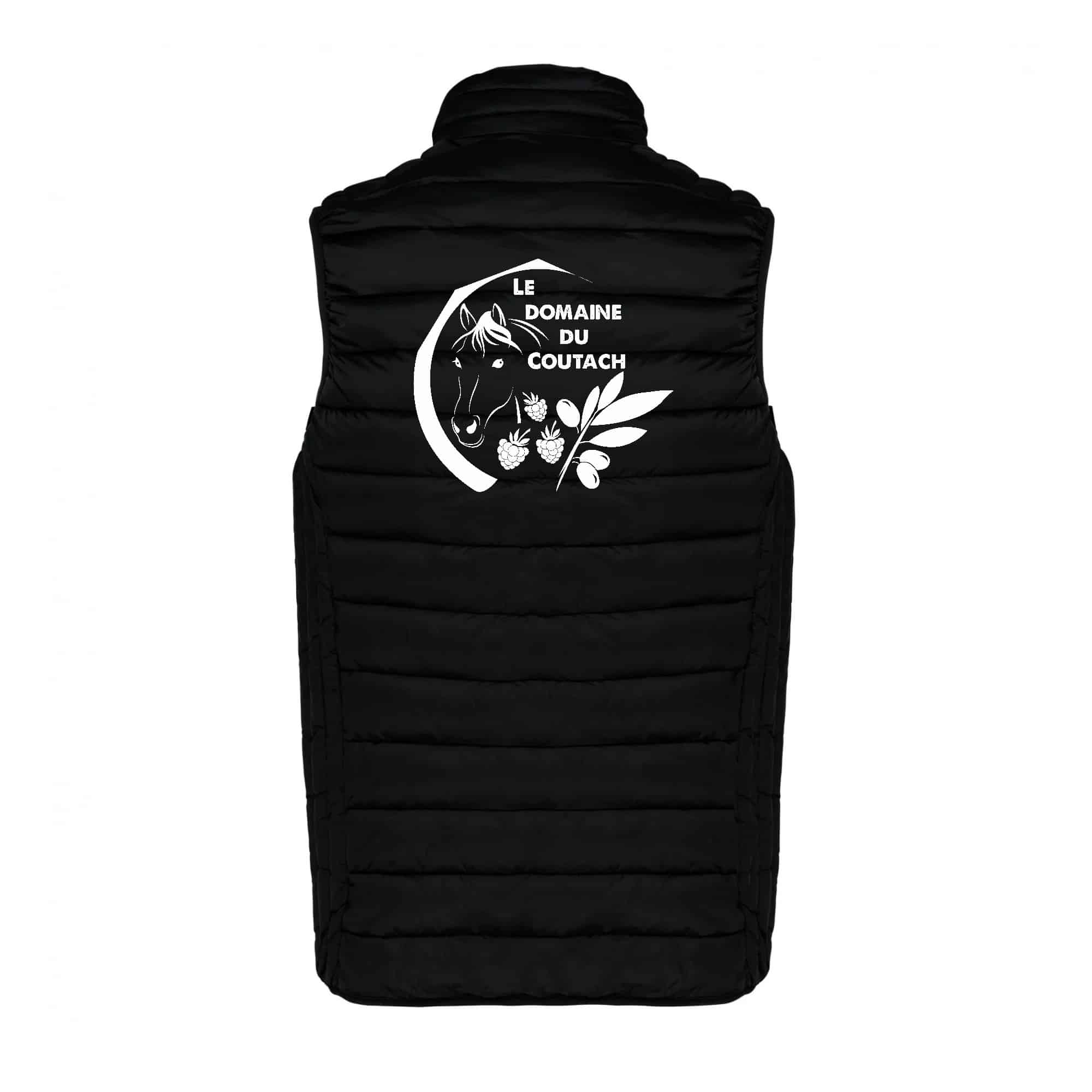 DOUDOUNE SANS MANCHES (enfant) - Le Domaine du coutach - Noir - K6115 – Image 3