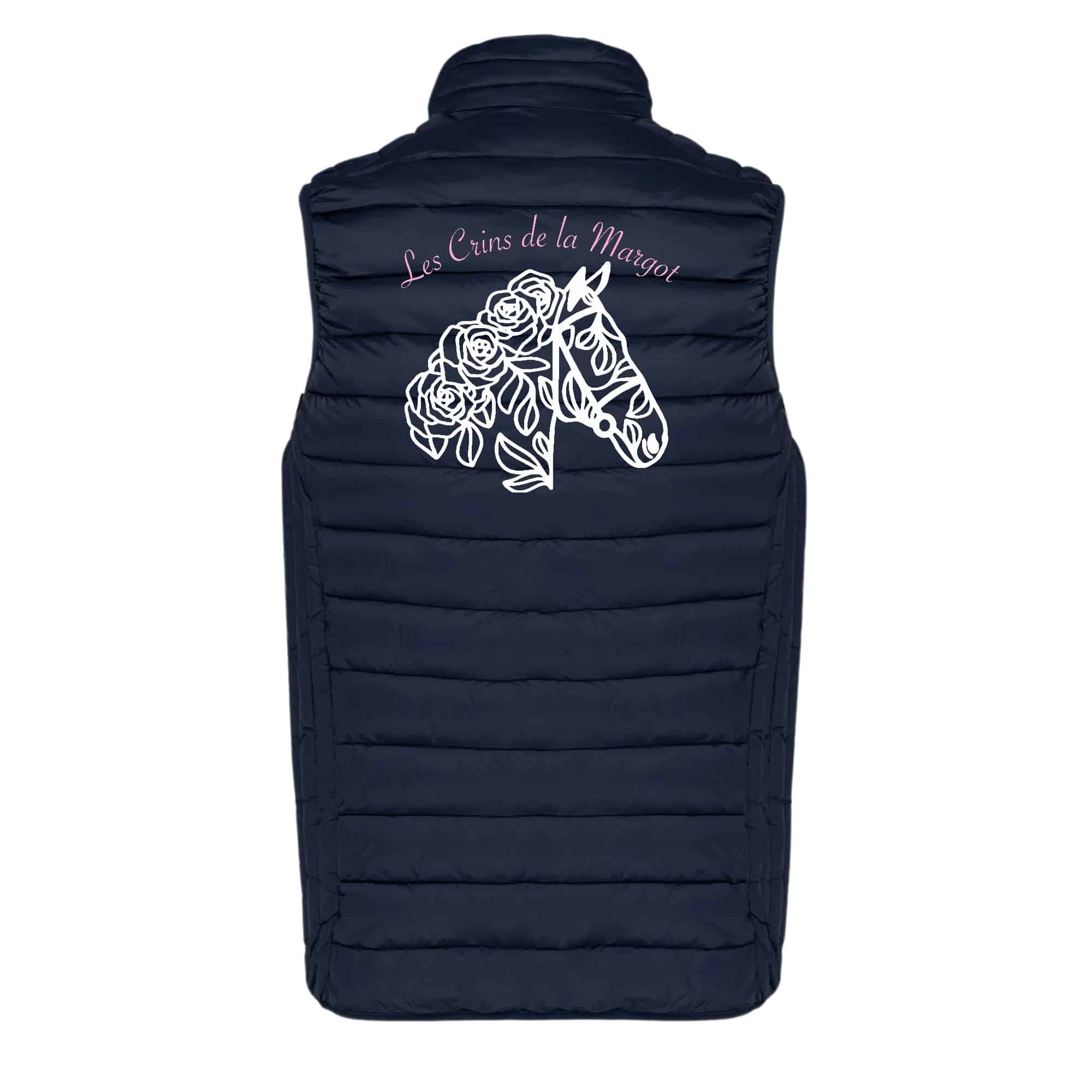 DOUDOUNE SANS MANCHES (homme) - Les crins de la Margot - Navy - K6113 – Image 3