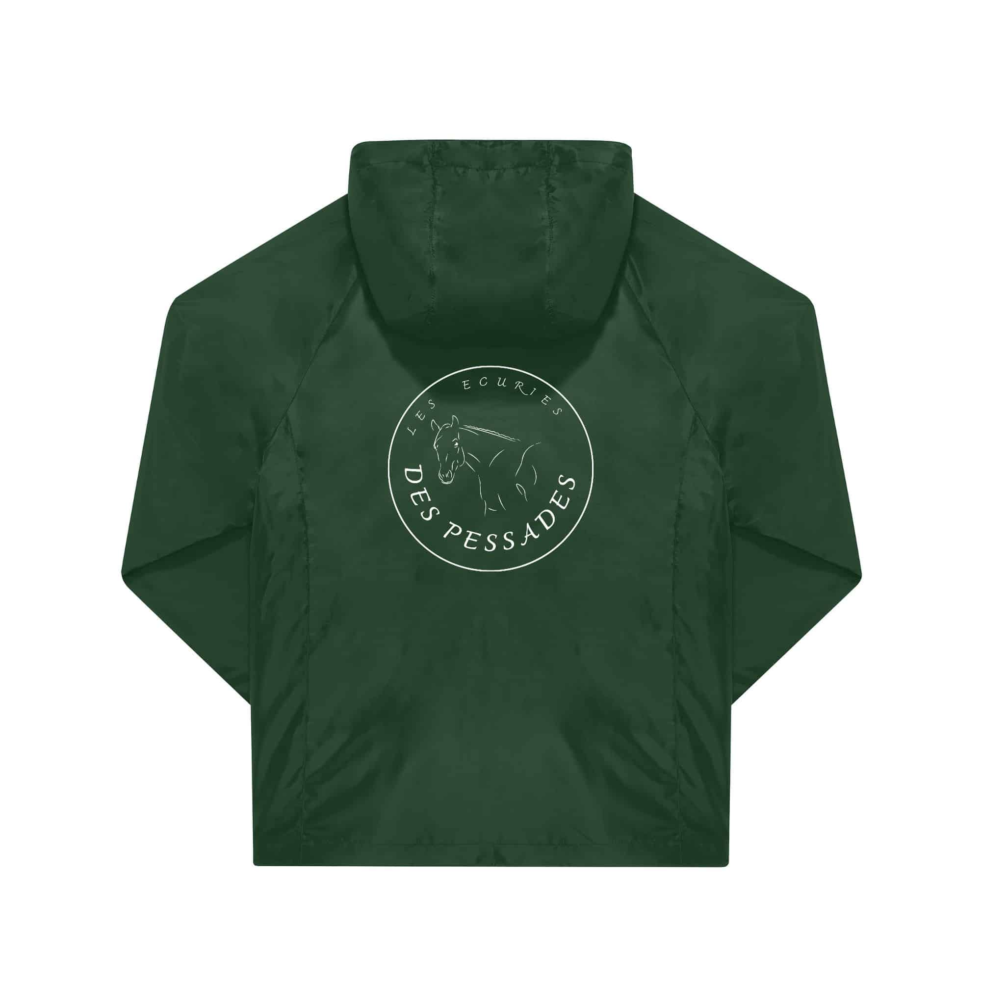 COUPE-VENT (unisexe) - Écurie des Pessades - Vert foret - BC630 – Image 3