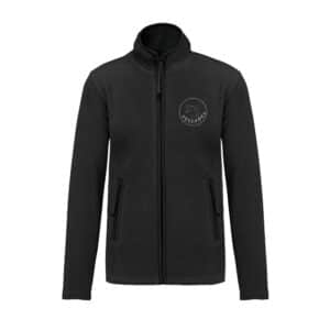 Veste micropolaire zippée (enfant) – Écurie des Pessades - Noir – K920