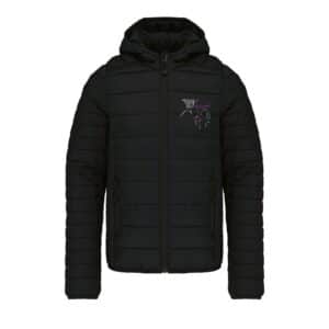 DOUDOUNE AVEC MANCHES ET CAPUCHE (enfant) -Écuries du Jannah - Noir - K6112