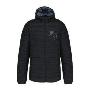 DOUDOUNE AVEC MANCHES ET CAPUCHE (homme) - Écuries du Jannah - Noir - K6110