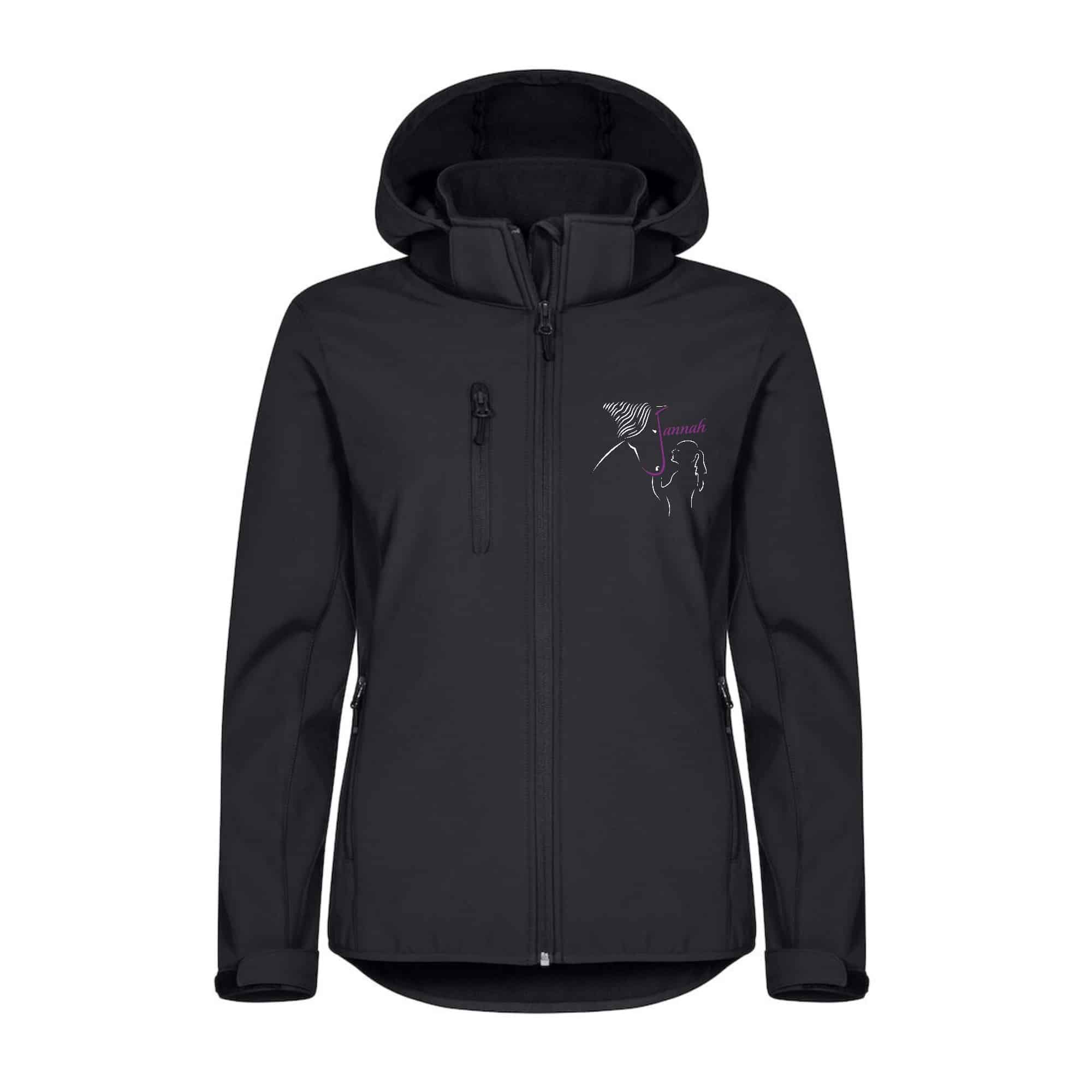 SOFTSHELL "Classic" (femme) - Écuries du Jannah - Noir - 0200917