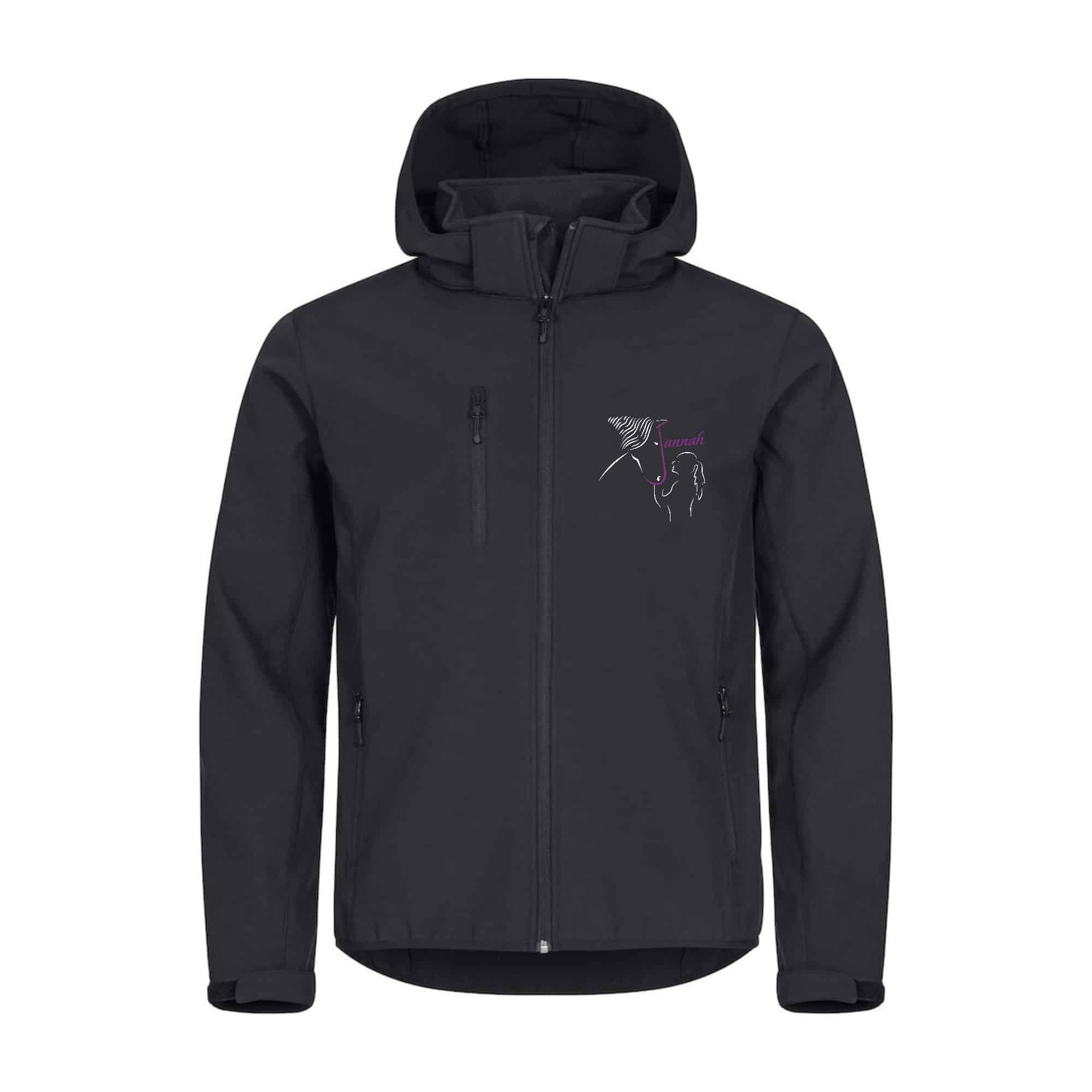 SOFTSHELL "Classic" (homme) - Écuries du Jannah - Noir - 0200912