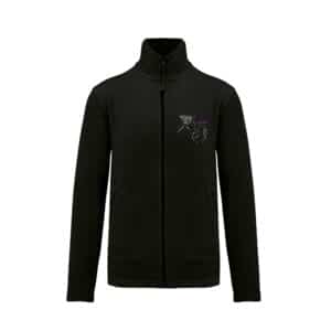Veste micropolaire zippée (enfant) – Écuries du Jannah - Noir – K920
