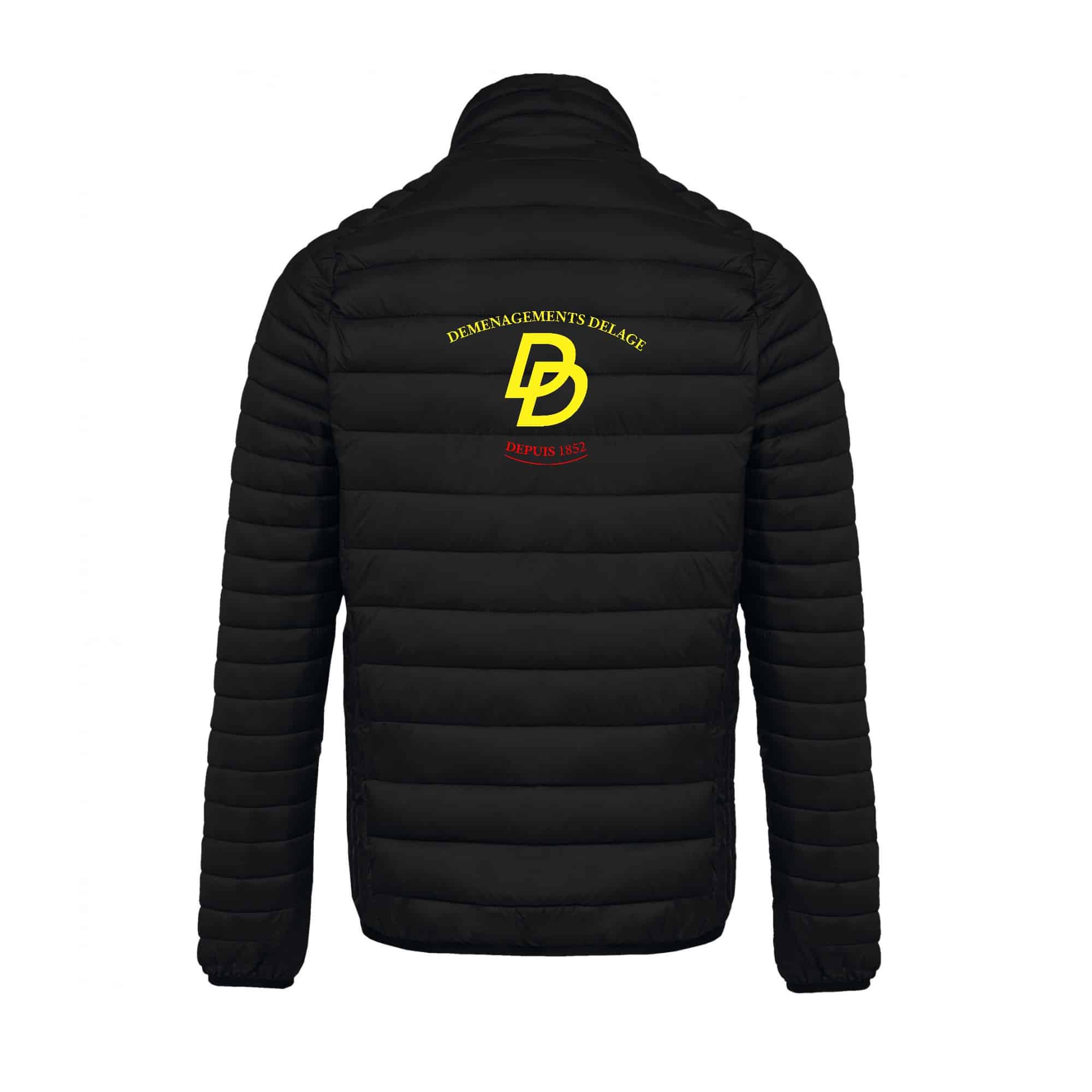 DOUDOUNE AVEC MANCHES (homme) - déménagements delage - Noir - K6120 – Image 3