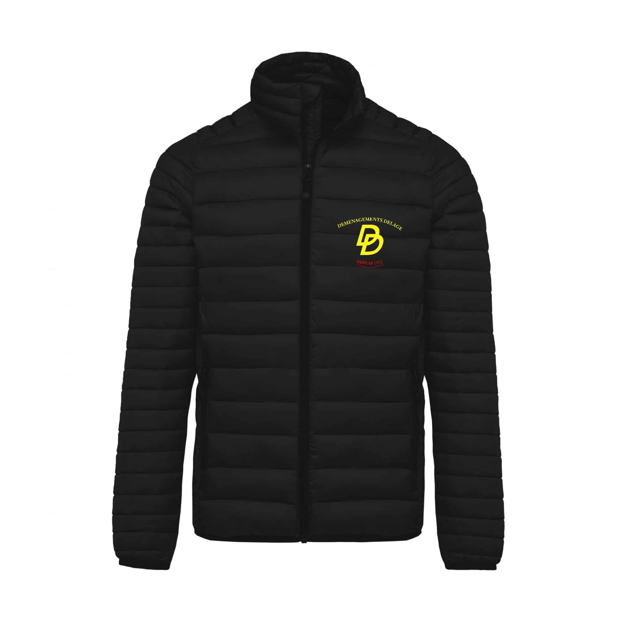 DOUDOUNE AVEC MANCHES (homme) - déménagements delage - Noir - K6120