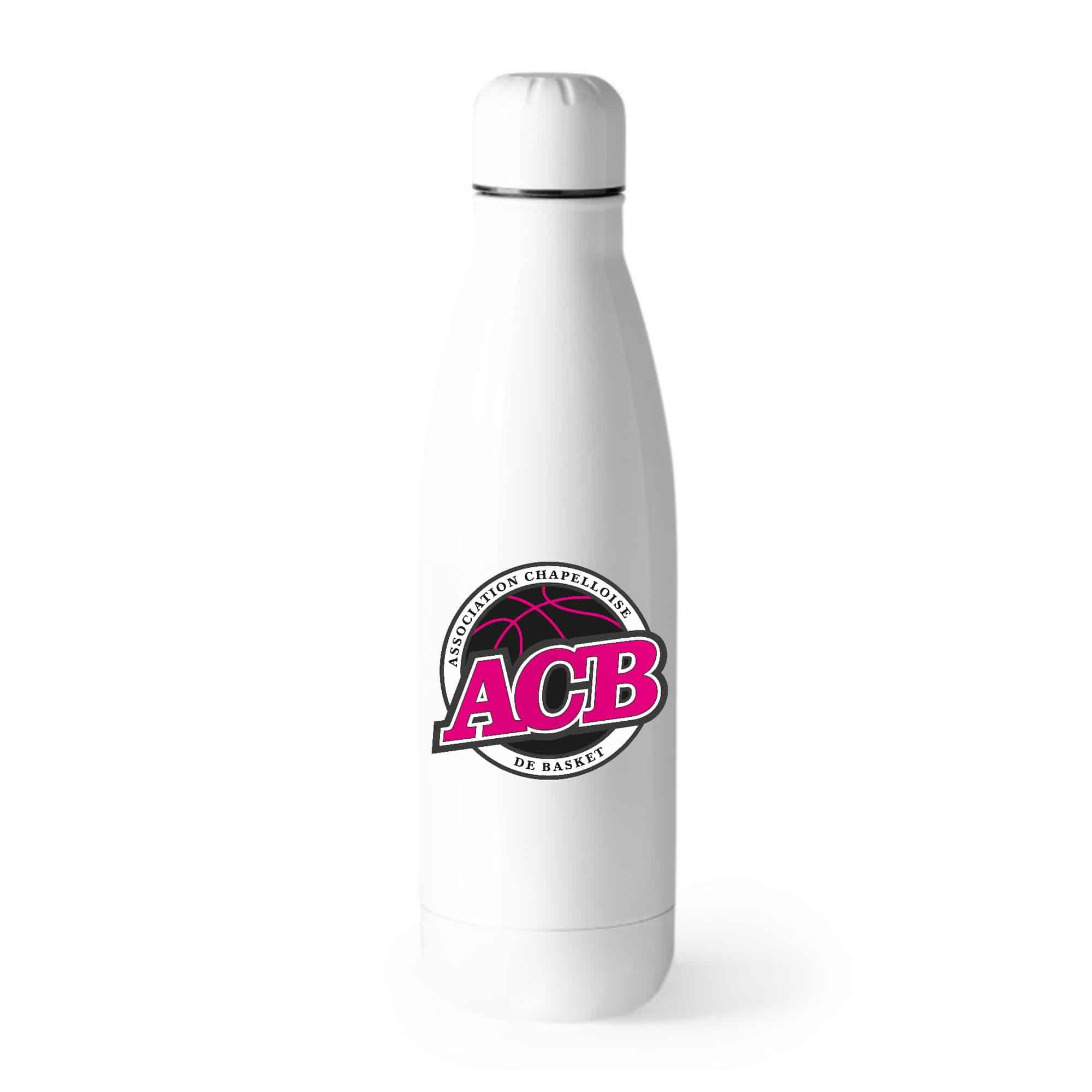 Gourde Blanche 500ml - ACB La Chapelle - GRD001 – Image 2