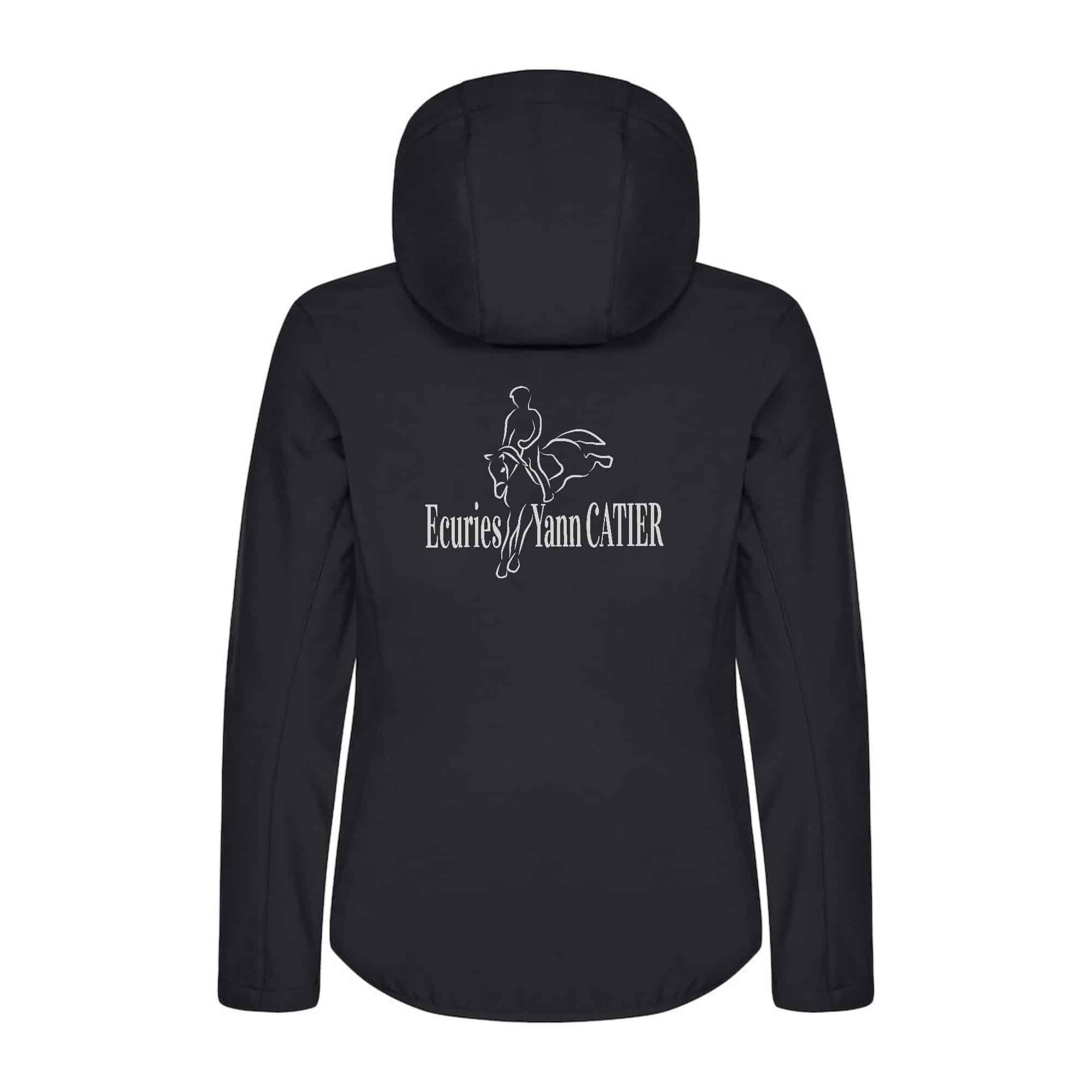 SOFTSHELL "Classic" (femme) - Plaisir Equitation / Ecuries Yann Catier - Noir - 0200917 – Image 3
