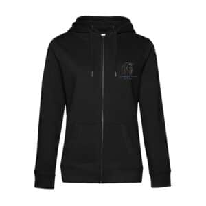 SWEAT ZIPPÉ (femme) - LES ECURIES DU CHATEAU DE TORCY - Noir - BCW03Q