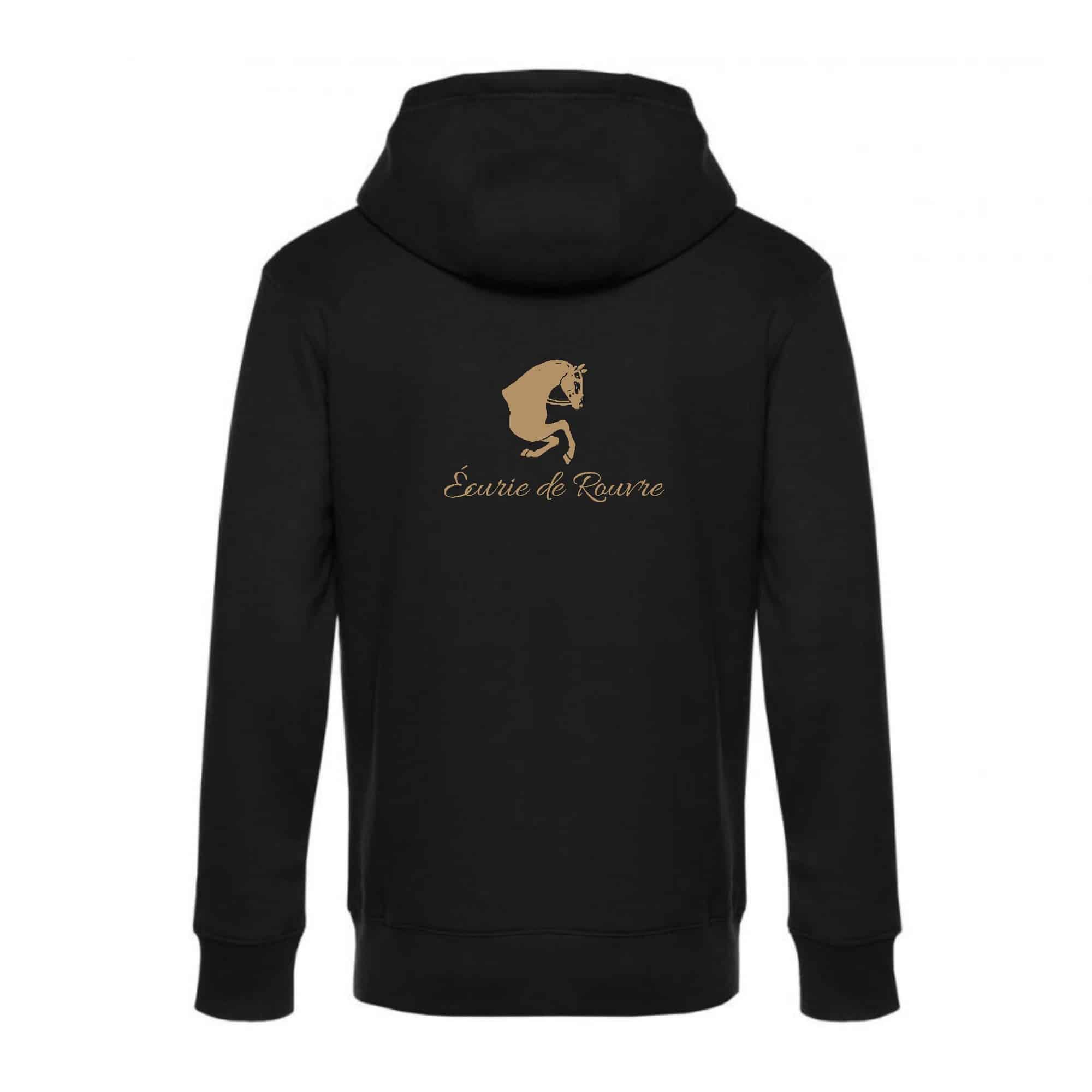 SWEAT ZIPPÉ (enfant) - Écurie de rouvre – Noir - K455 – Image 3
