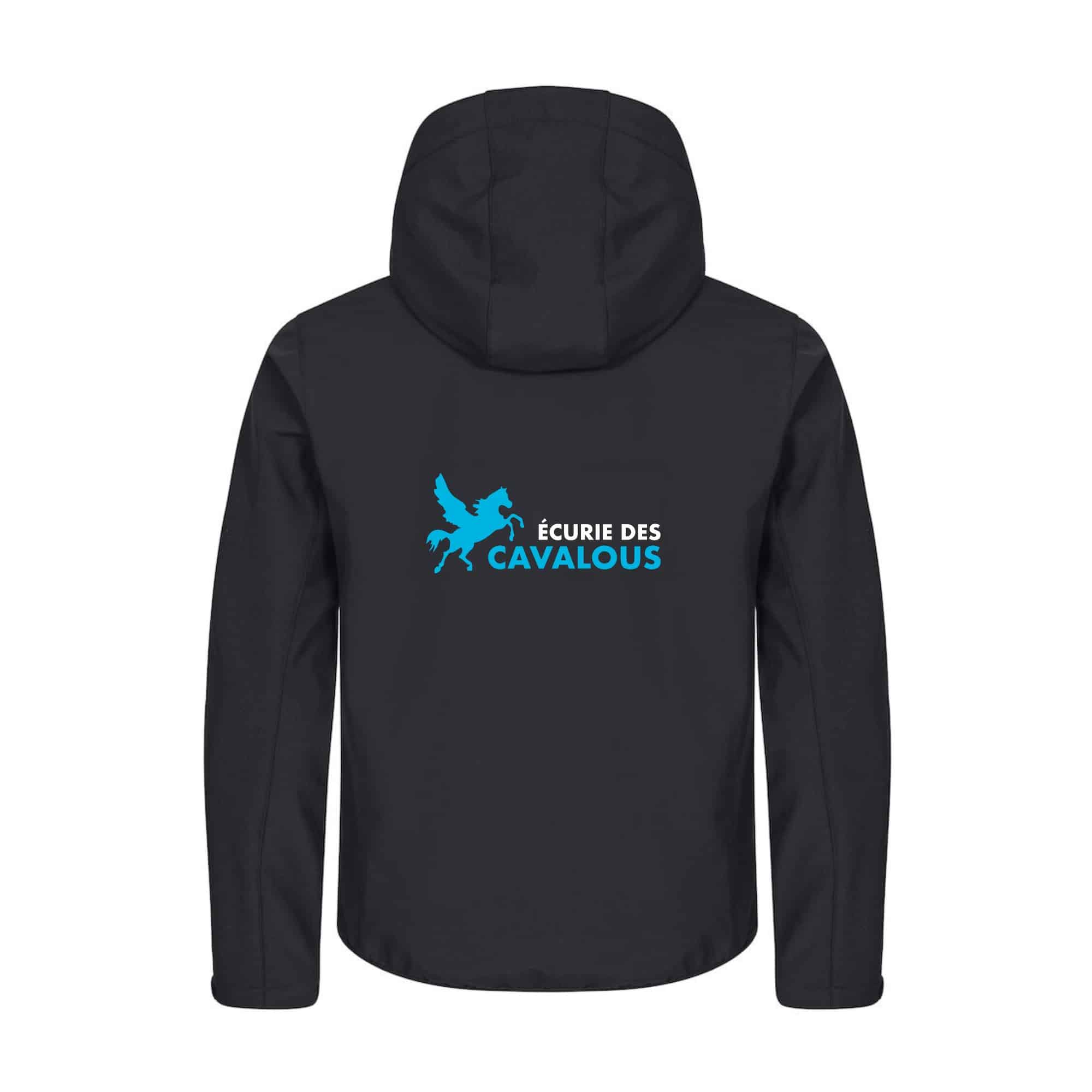 SOFTSHELL "Classic" (homme) - Ecurie des Cavalous - Noir - 0200912 – Image 3
