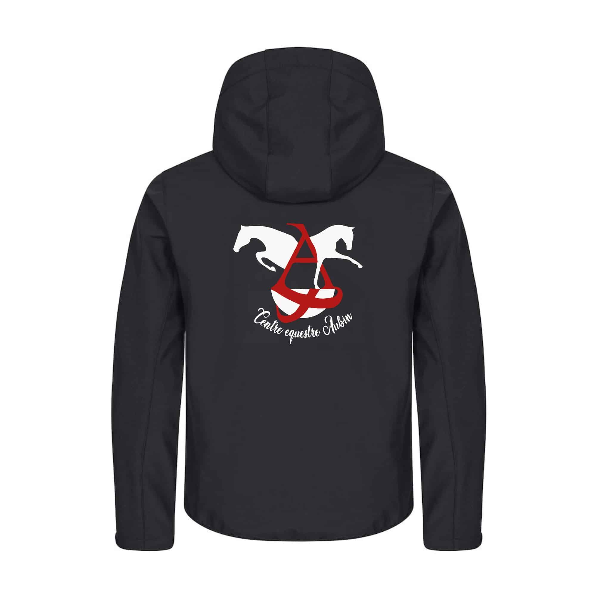 SOFTSHELL "Classic" (homme) - Centre équestre Aubin - Noir - 0200912 – Image 3