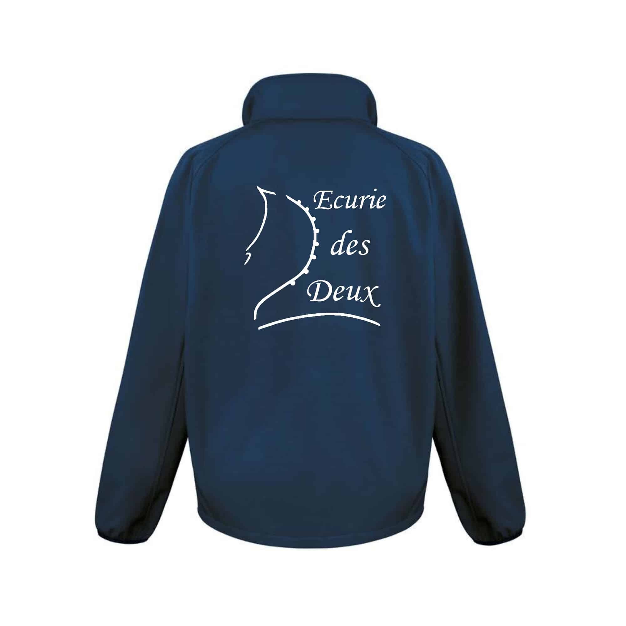 SOFTSHELL ECO (femme) – Écurie des Deux - Navy - R231F – Image 3