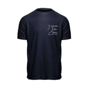 T-Shirt respirant (homme) - Écurie des Deux - Navy - PK140