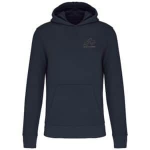 Sweat avec capuche et poche kangourou (enfant) - Ecurie de Festes – Navy - K4029