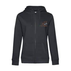 SWEAT ZIPPÉ (femme) - les Ecuries d'Emportier - Gris Anthracite - BCW03Q