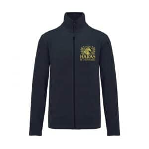 Veste micropolaire zippée (homme) – Haras de l’esperanza - Navy – K911
