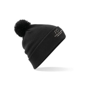 BONNET AVEC POMPOM - F.C - Monitrice d'équitation indépendante - Noir - BF426