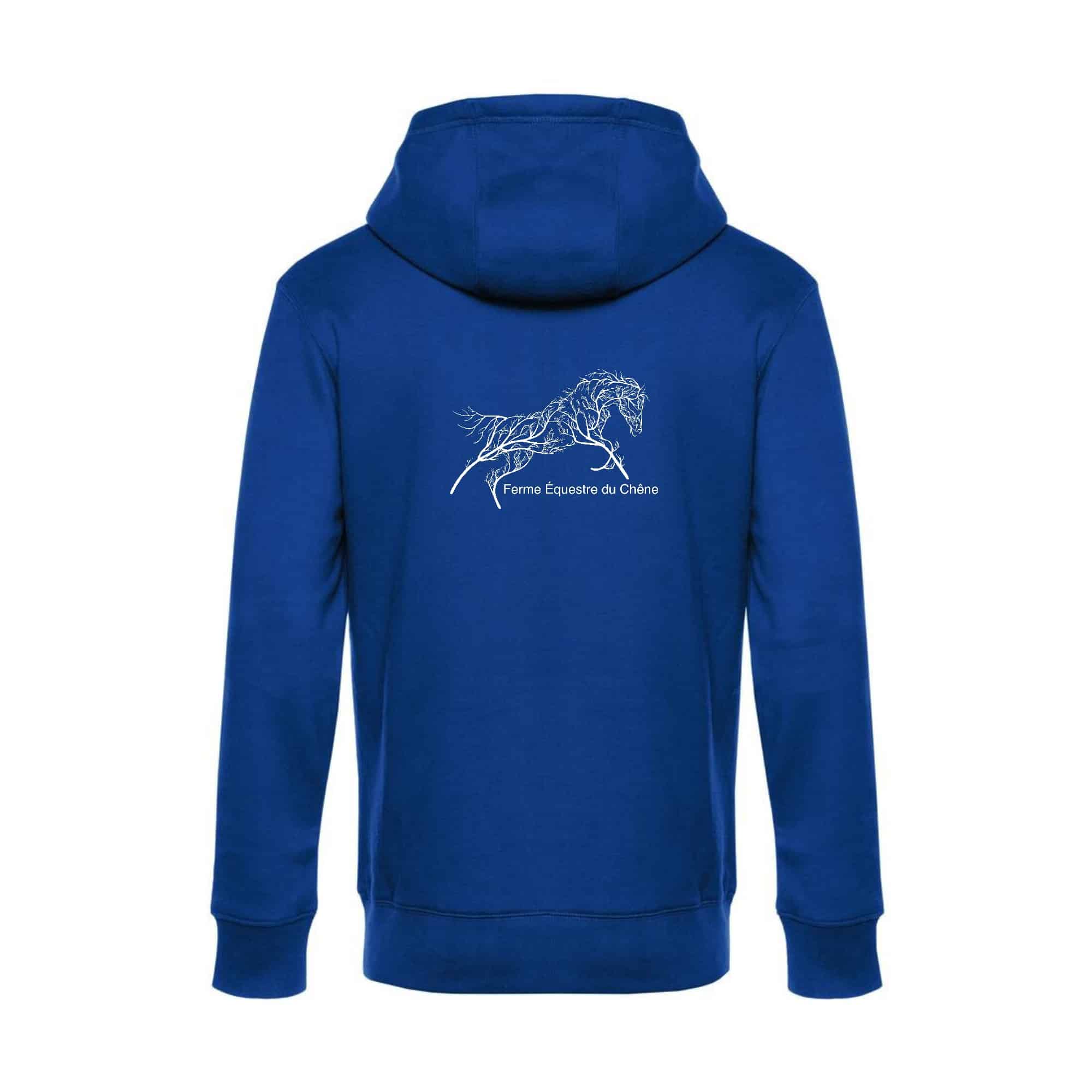 SWEAT ZIPPÉ (enfant) - Ferme équestre du chêne - Bleu roi - K455 – Image 3