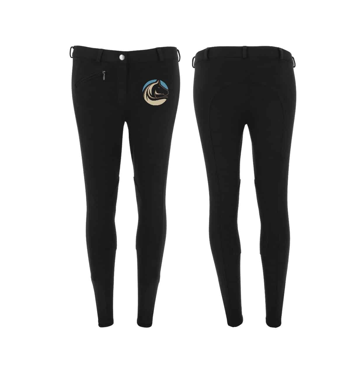 Pantalon d'équitation RIDING WORLD (homme) - Centre équestre les crinières de gap - Noir - 989072