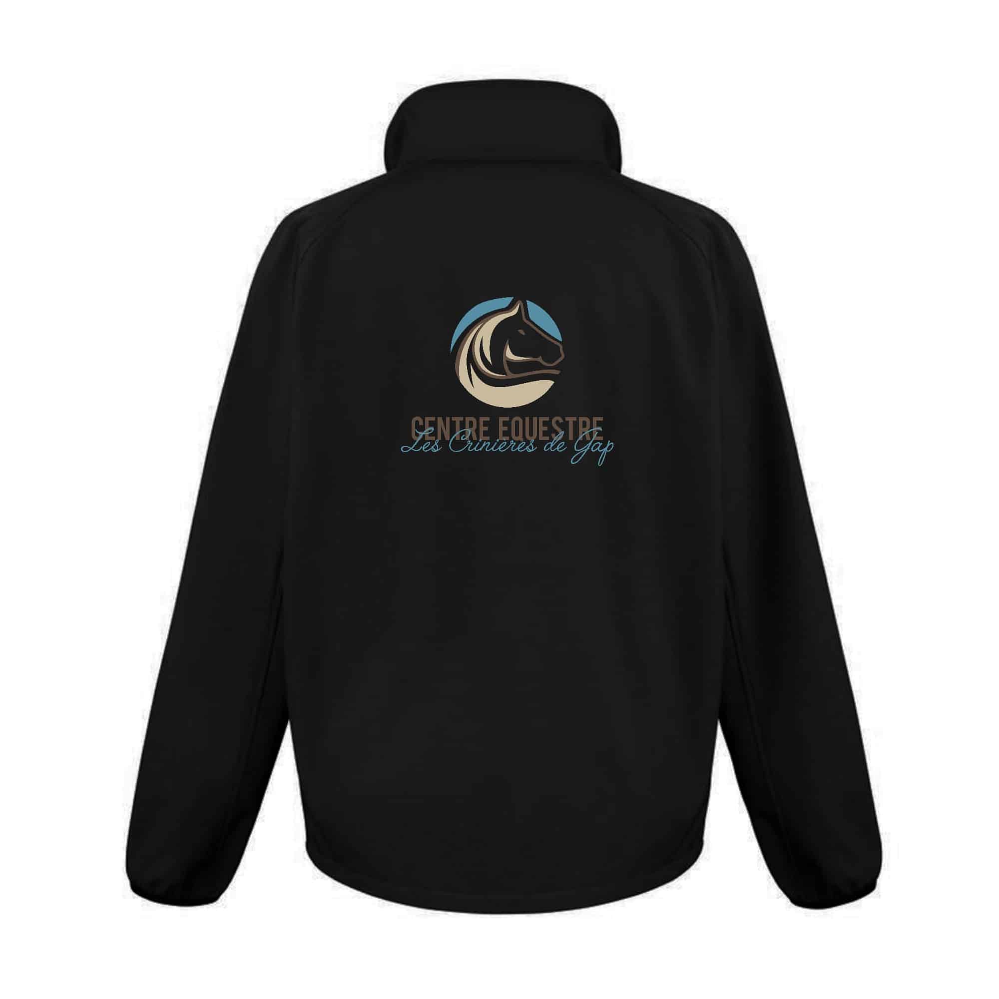 SOFTSHELL ECO (femme) – Centre équestre les crinières de gap - Noir - R231F – Image 3