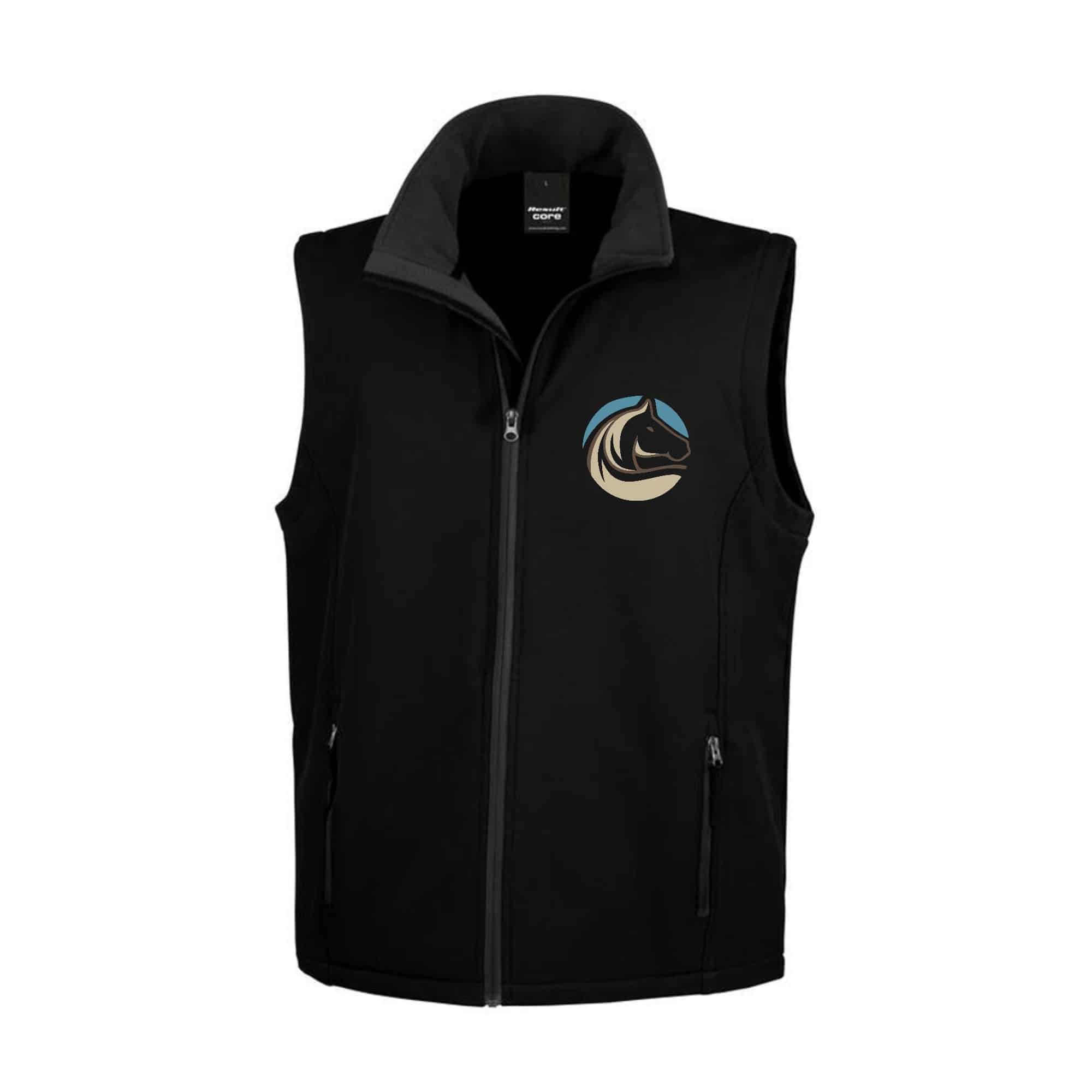 SOFTSHELL SANS MANCHE (femme) – Centre équestre les crinières de gap - Noir - R232F