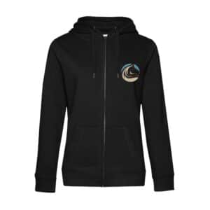 SWEAT ZIPPÉ (femme) - Centre équestre les crinières de gap - Noir - BCW03Q