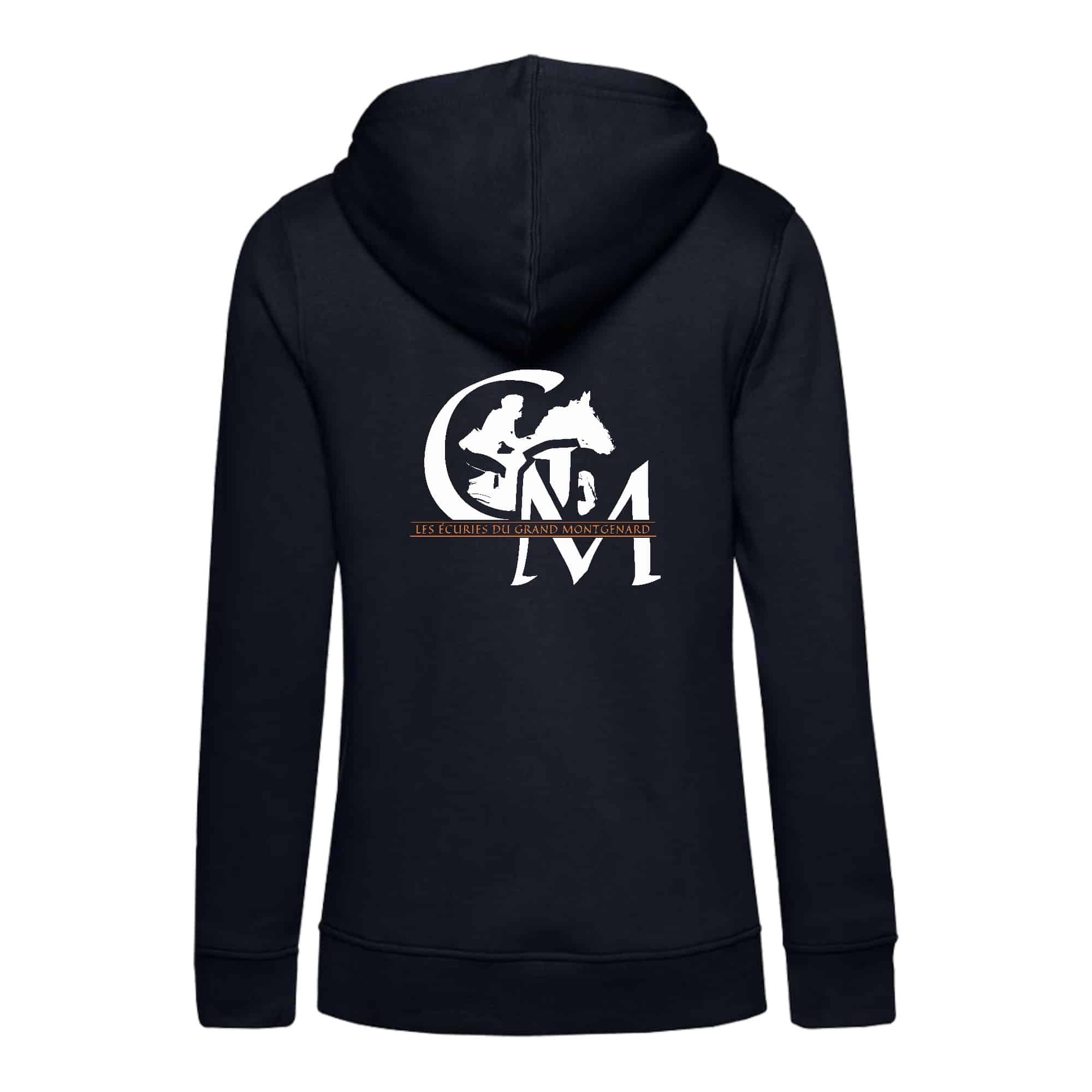 SWEAT A CAPUCHE (femme) – Les écuries du grand Montgenard - Navy - BCW34B – Image 3