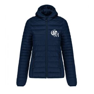 DOUDOUNE AVEC MANCHES ET CAPUCHE (femme) - Les écuries du grand Montgenard - Navy - K6111