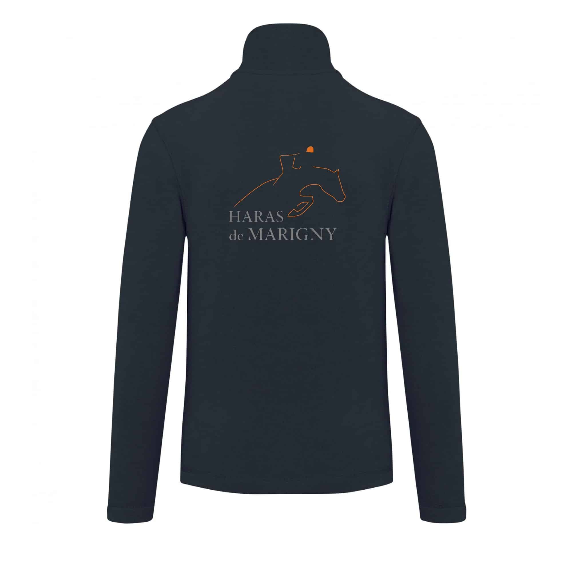 Veste micropolaire zippée (enfant) – haras de marigny50 - Navy – K920 – Image 3