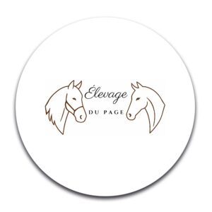 STICKER ROND - Élevage du Page - STI001