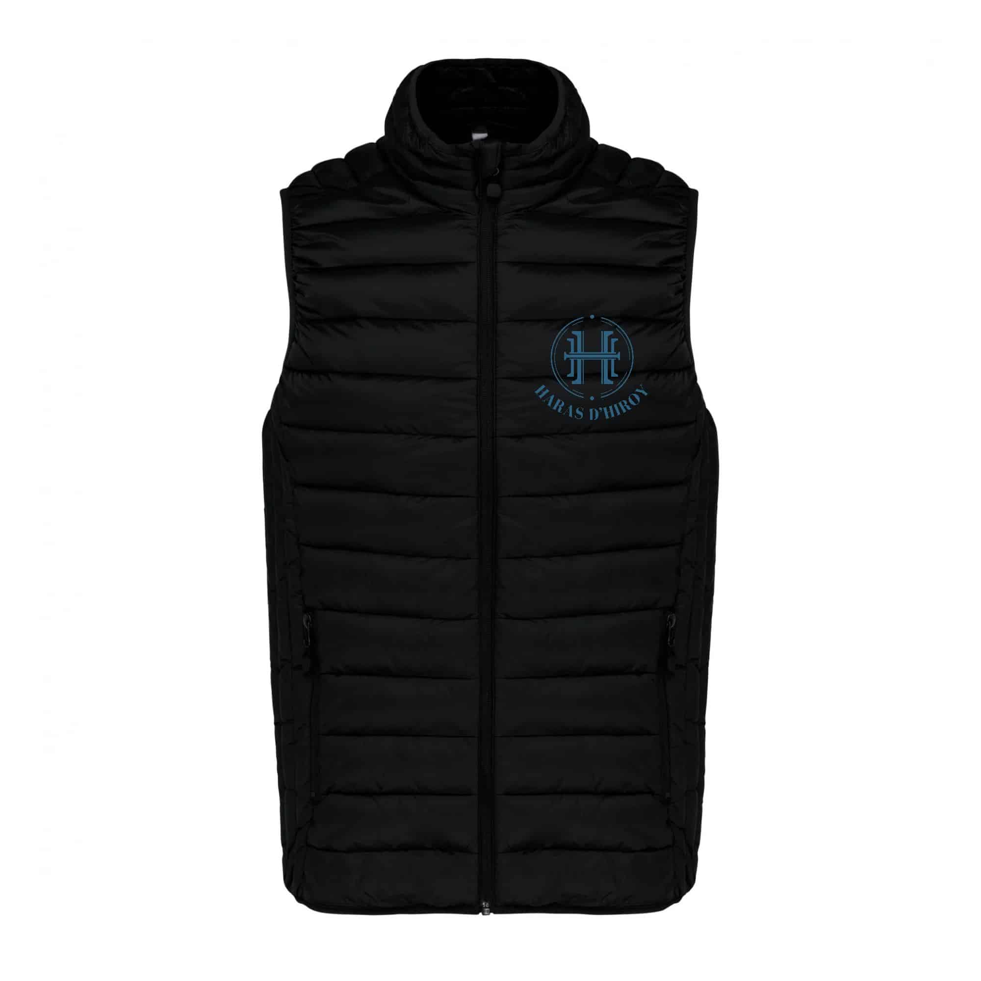 DOUDOUNE SANS MANCHES (femme) - Haras d'Hiroy - Noir - K6114