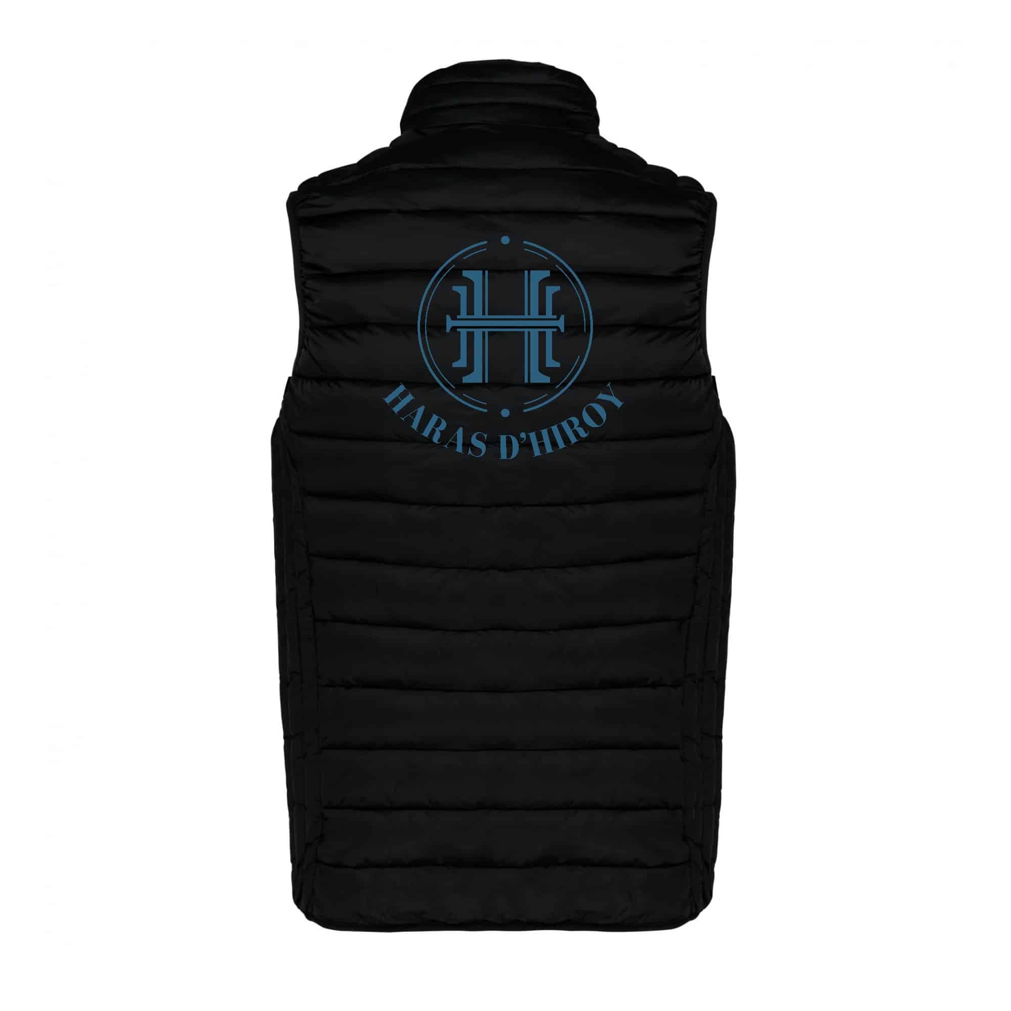 DOUDOUNE SANS MANCHES (femme) - Haras d'Hiroy - Noir - K6114 – Image 3