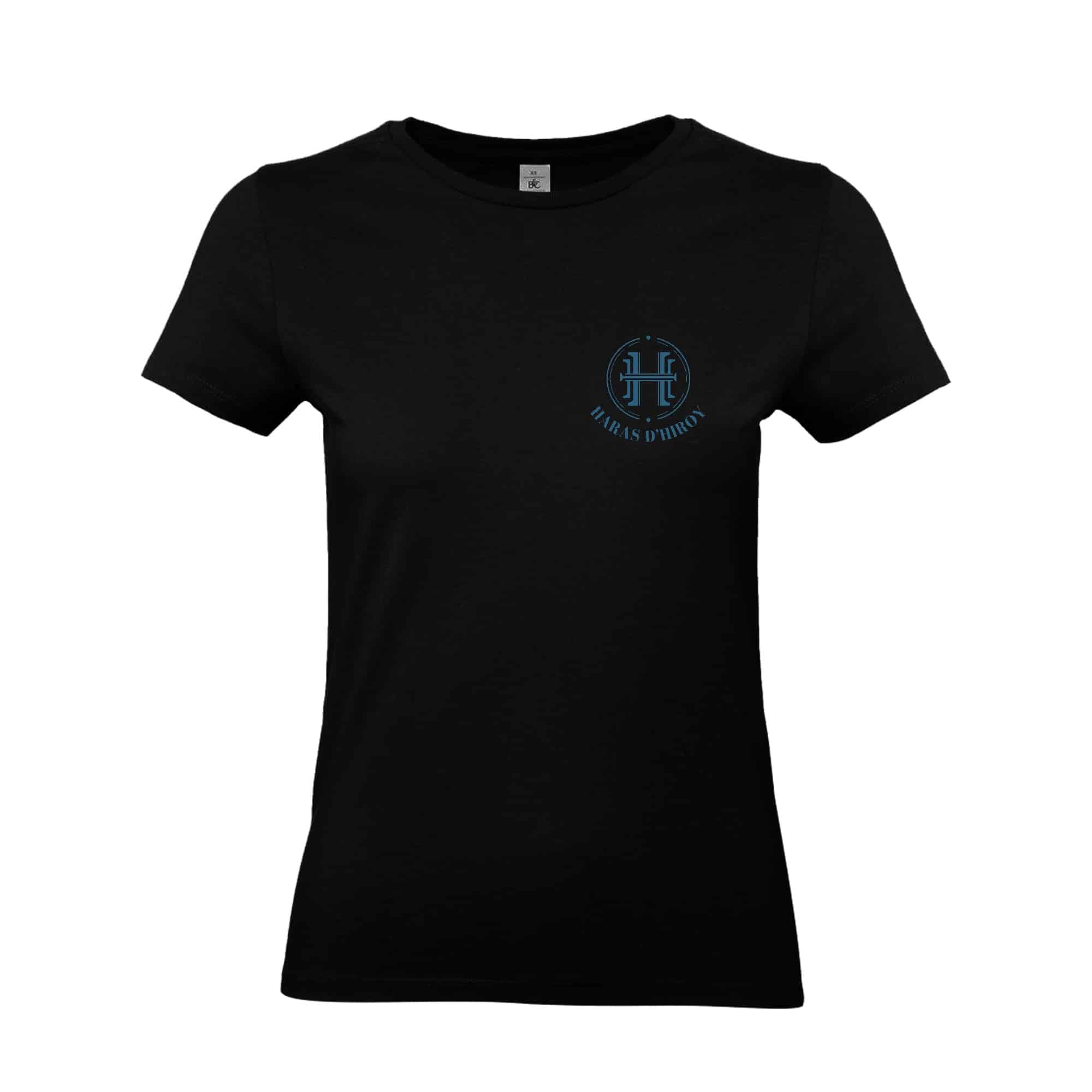 T-Shirt Bio Premium (femme) - Haras d'Hiroy - Noir - BC049