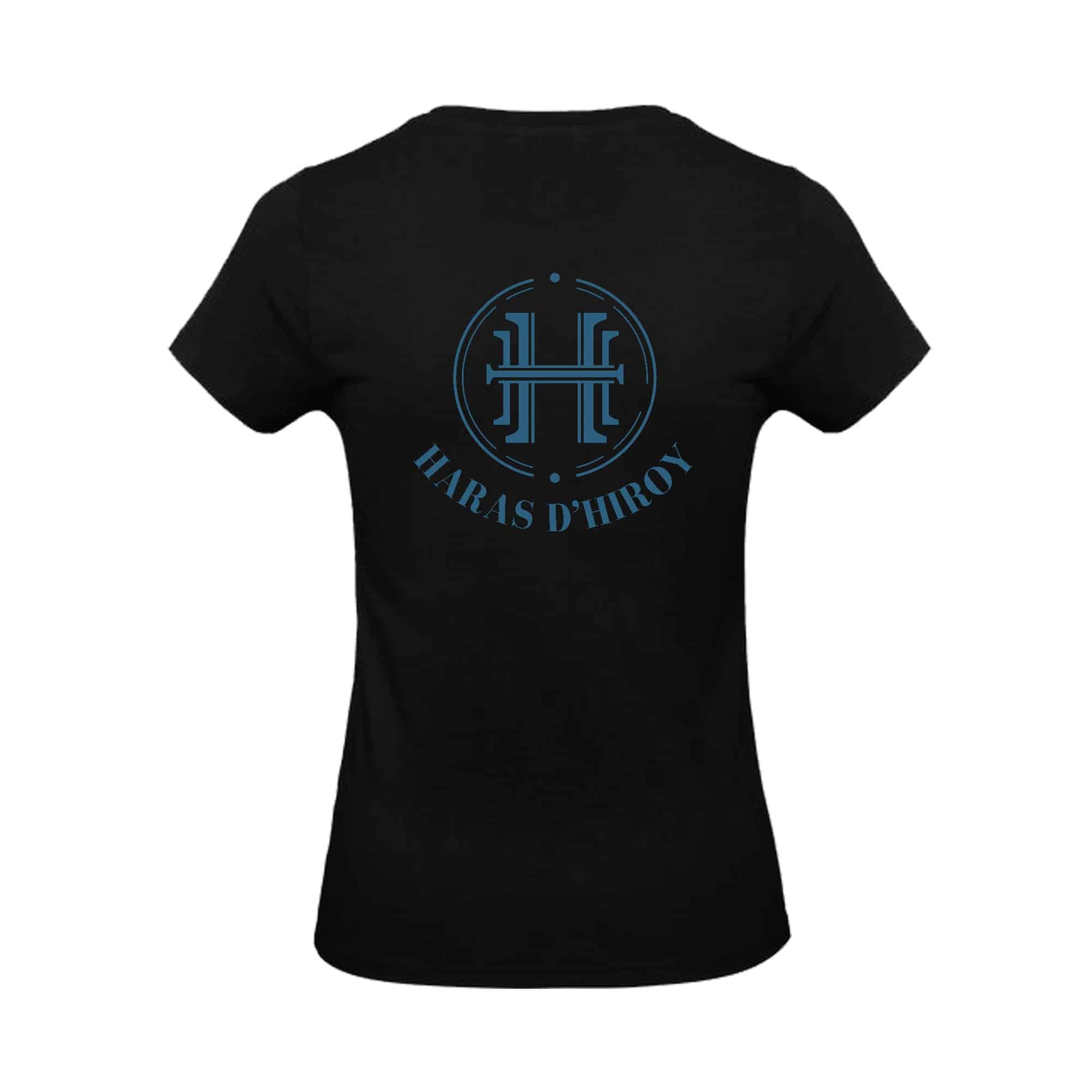 T-Shirt Bio Premium (femme) - Haras d'Hiroy - Noir - BC049 – Image 3