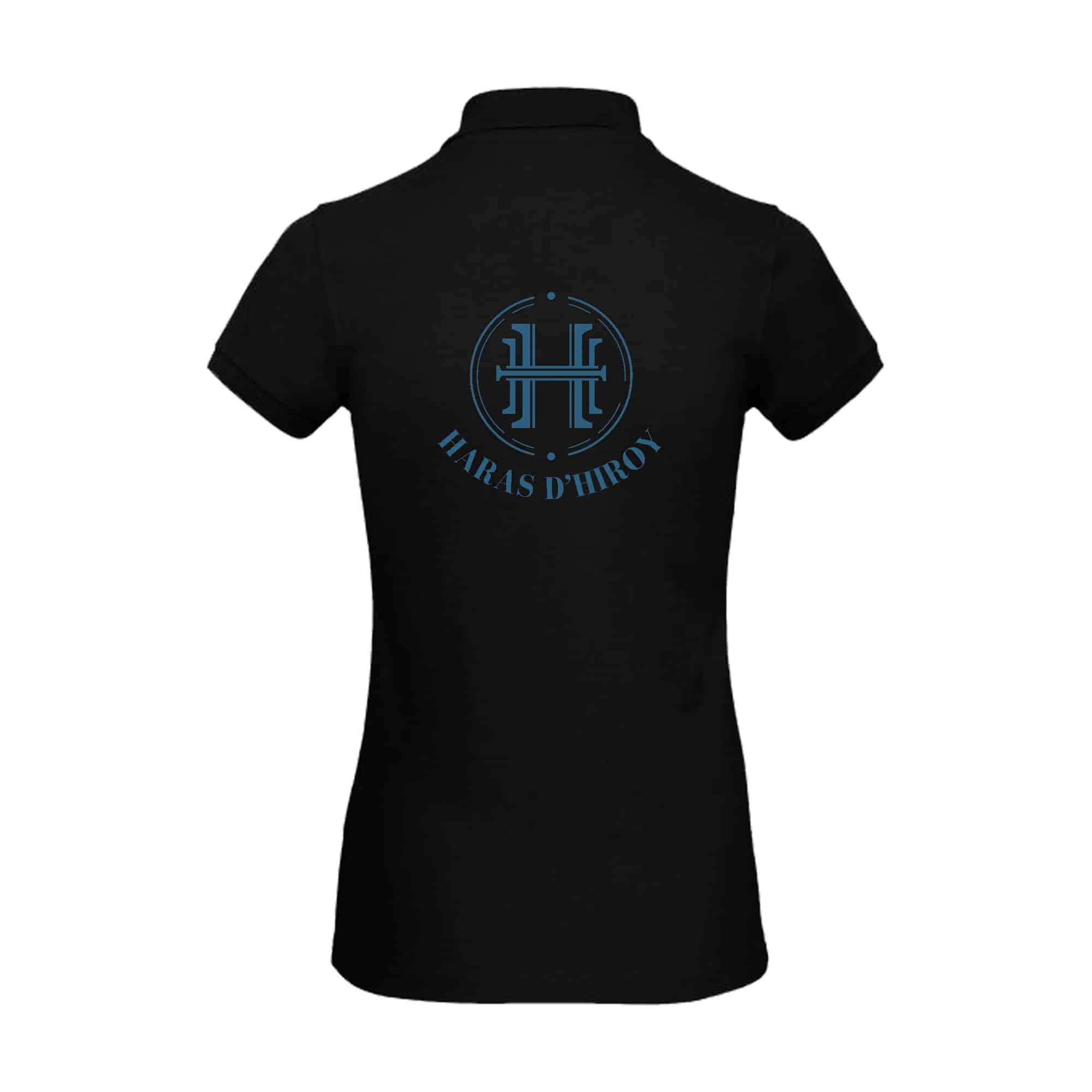 Polo premium (femme) - Haras d'Hiroy - Noir - BCW463 – Image 2