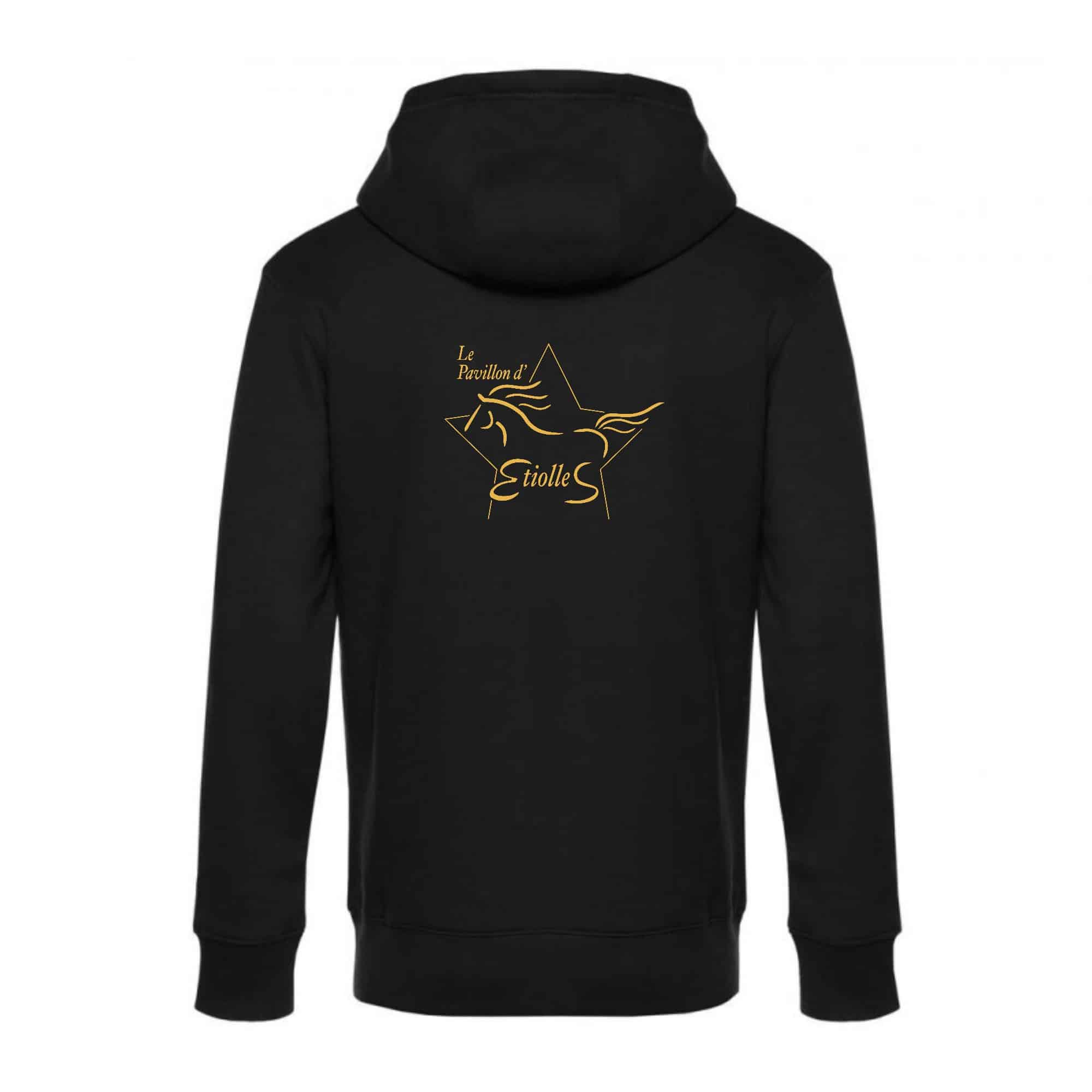 SWEAT ZIPPÉ (enfant) - L’écurie du pavillon d’étiolles - Noir - K455 – Image 3