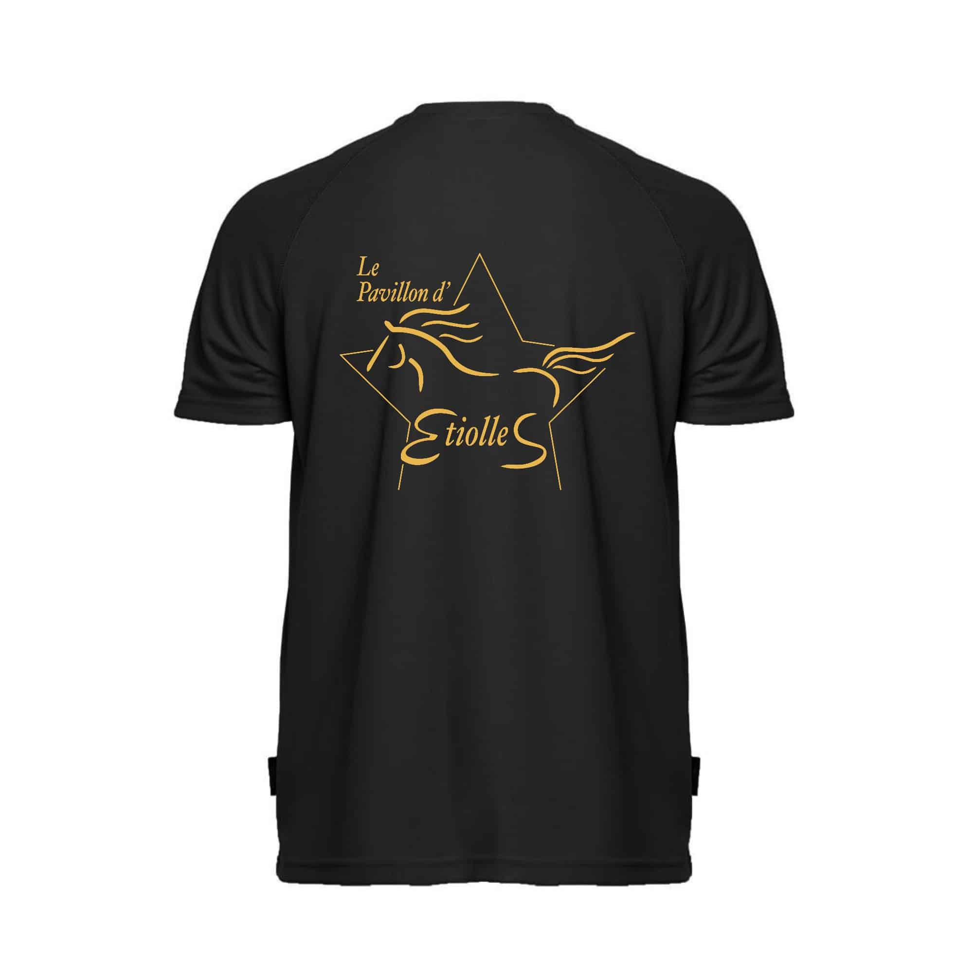 T-Shirt respirant (femme) - L’écurie du pavillon d’étiolles - Noir - PK141 – Image 3