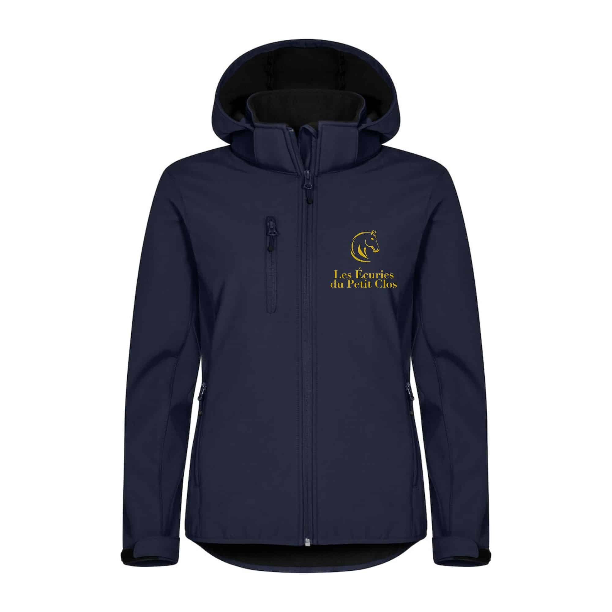 SOFTSHELL "Classic" (femme) - LES ECURIES DU PETIT CLOS - Navy - 0200917
