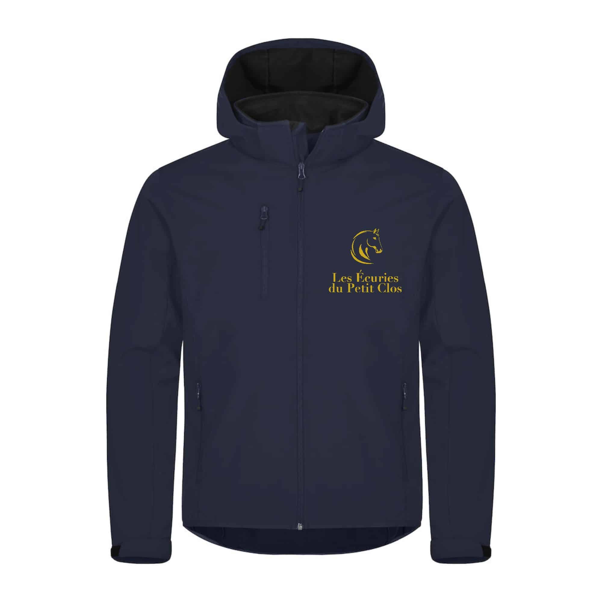 SOFTSHELL "Classic" (homme) - LES ECURIES DU PETIT CLOS - Navy - 0200912