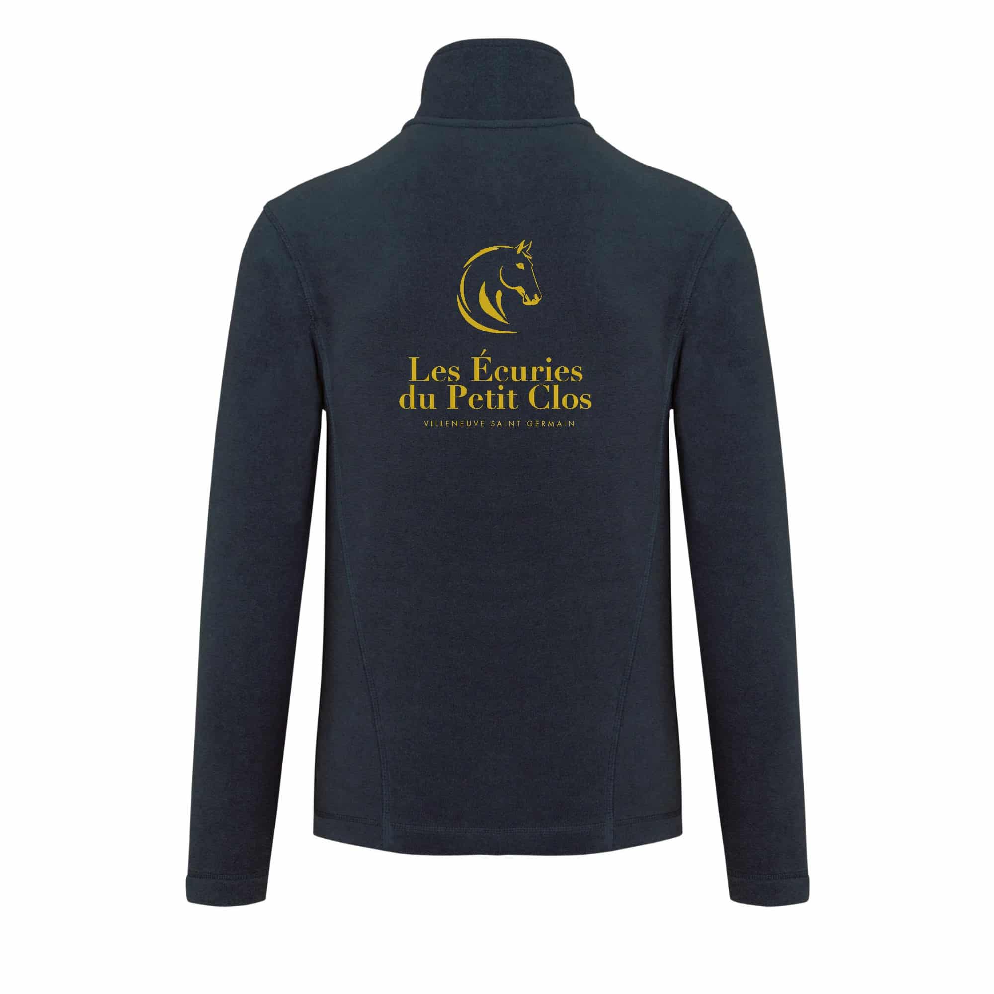 Veste micropolaire zippée (femme) – LES ECURIES DU PETIT CLOS - Navy – K907 – Image 3