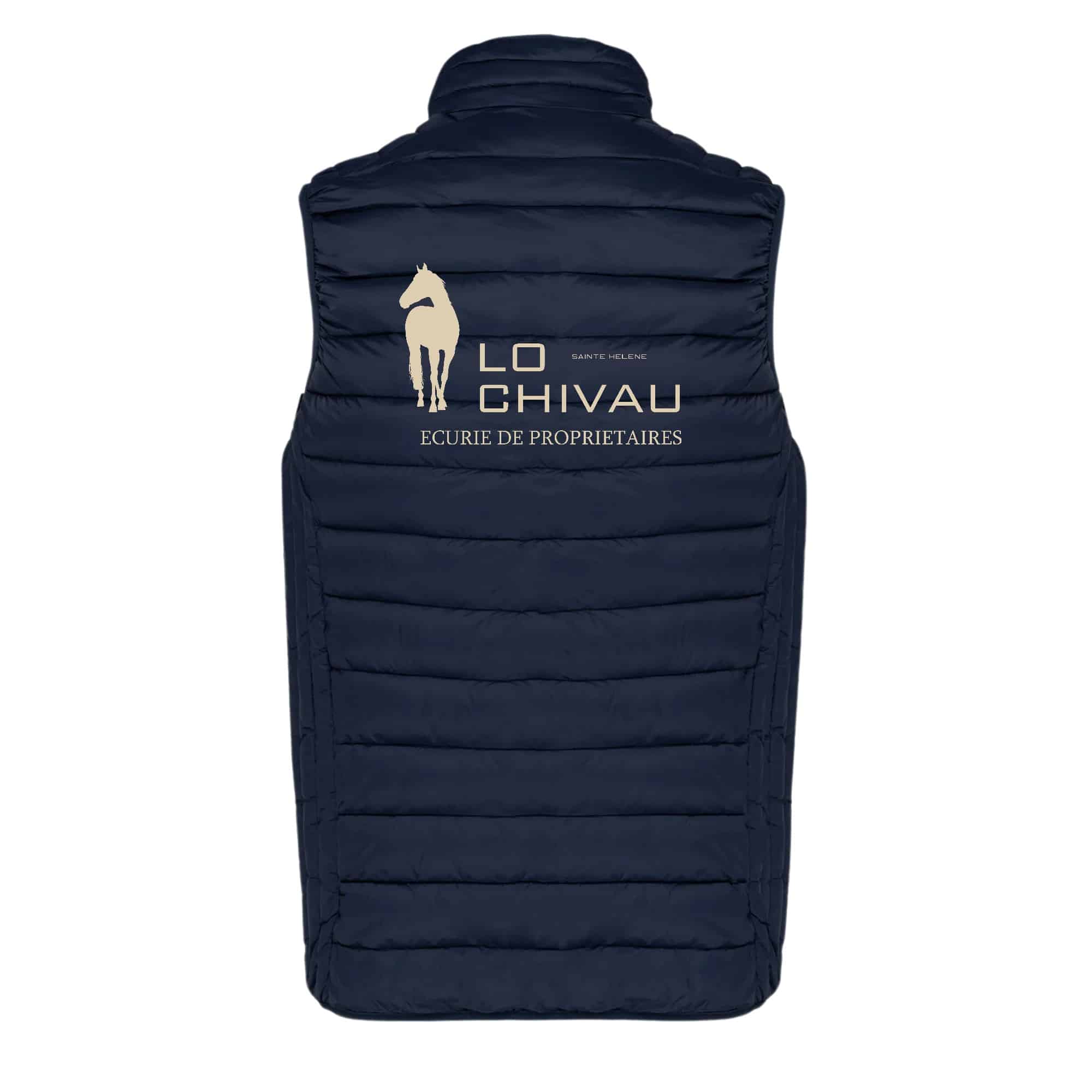 DOUDOUNE SANS MANCHES (homme) - ECURIE LO CHIVAU - Navy - K6113 – Image 3