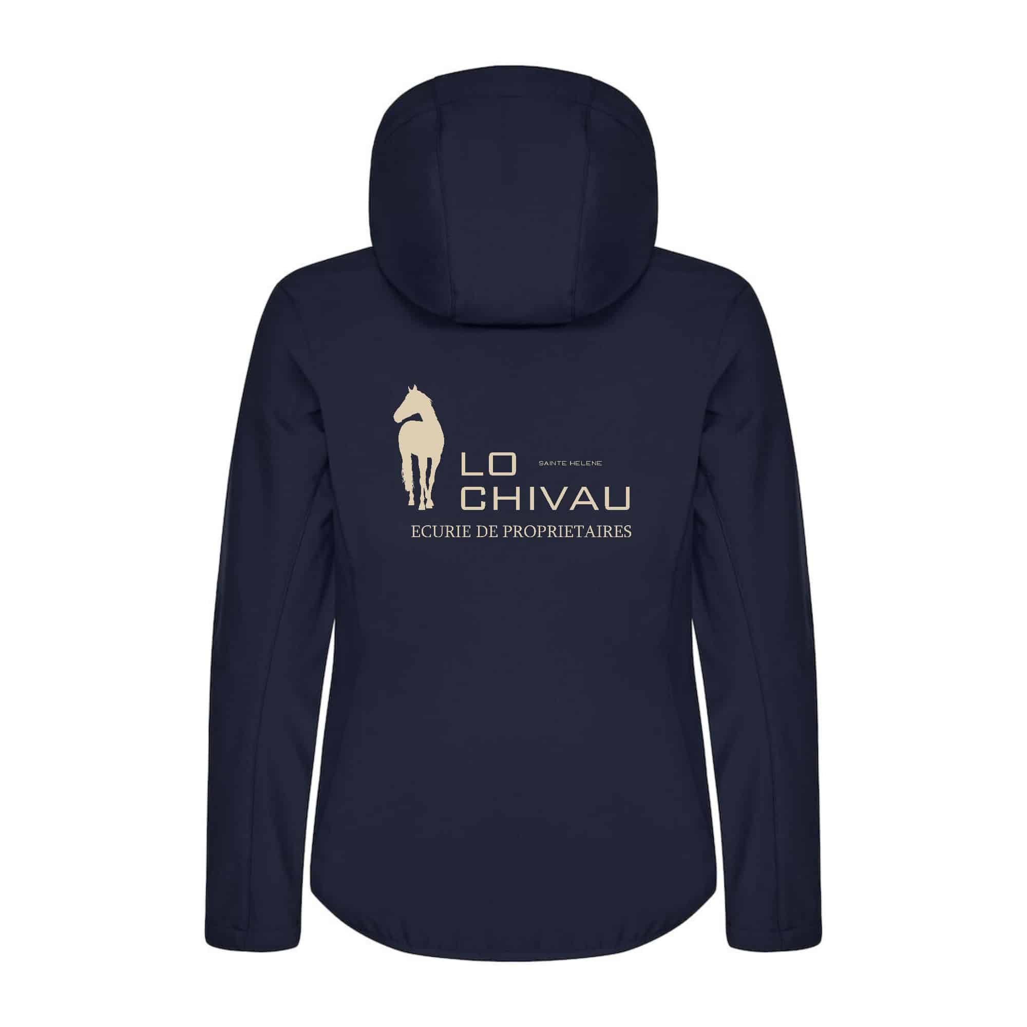 SOFTSHELL "Classic" (femme) - ECURIE LO CHIVAU - Navy - 0200917 – Image 3