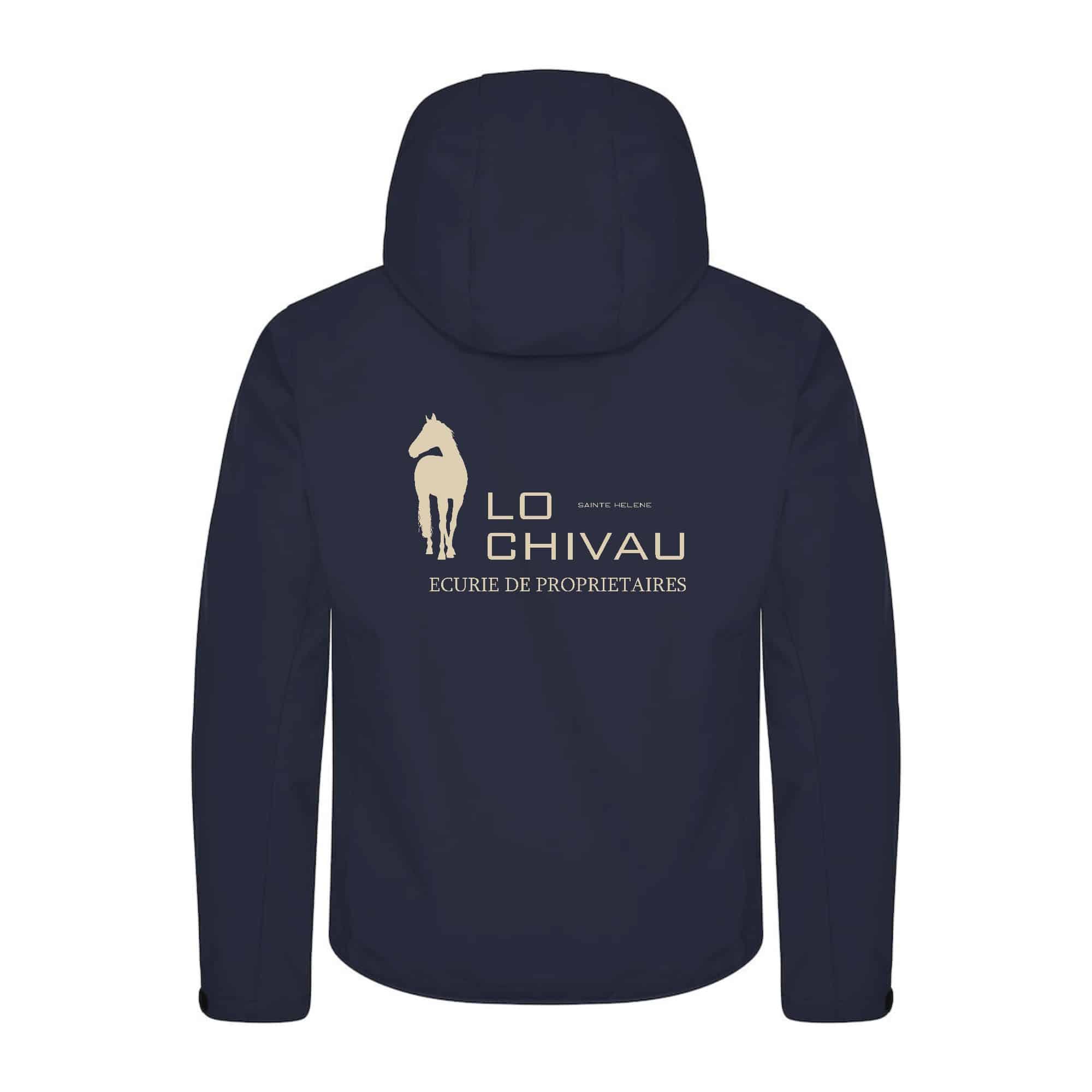 SOFTSHELL "Classic" (homme) - ECURIE LO CHIVAU - Navy - 0200912 – Image 3
